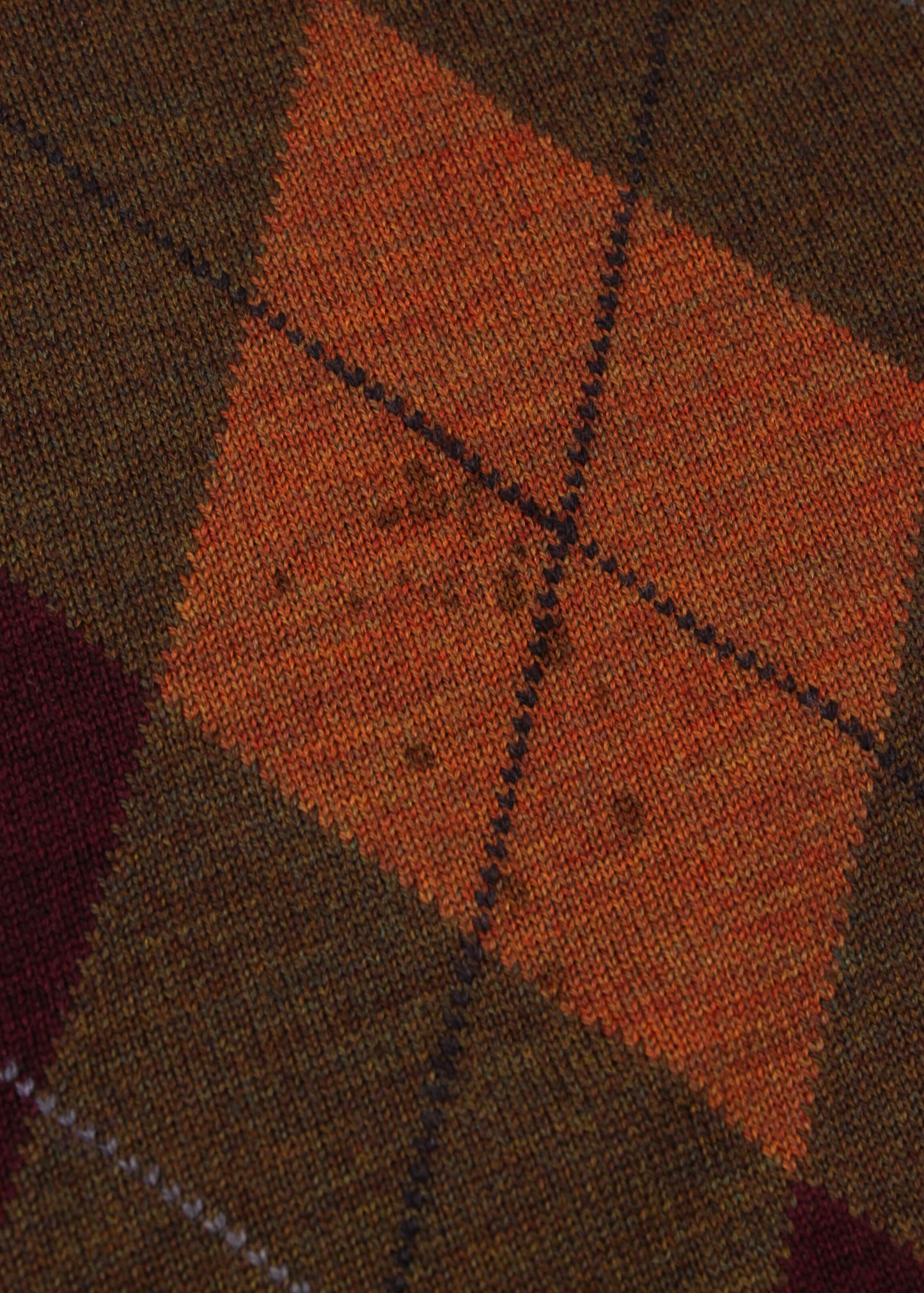 Vintage woolen sweater in brown