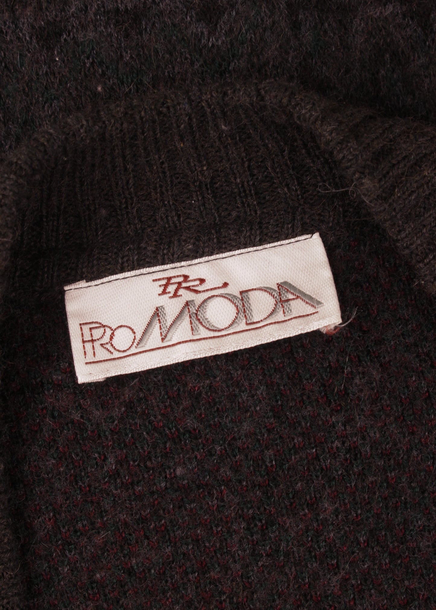 Vintage woolen cardigan in charcoal