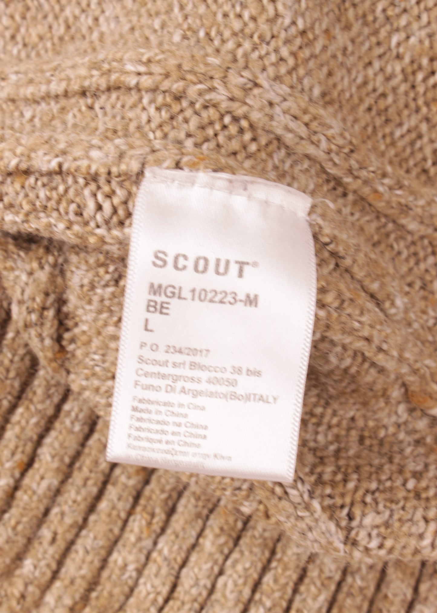 Vintage sweater in light brown