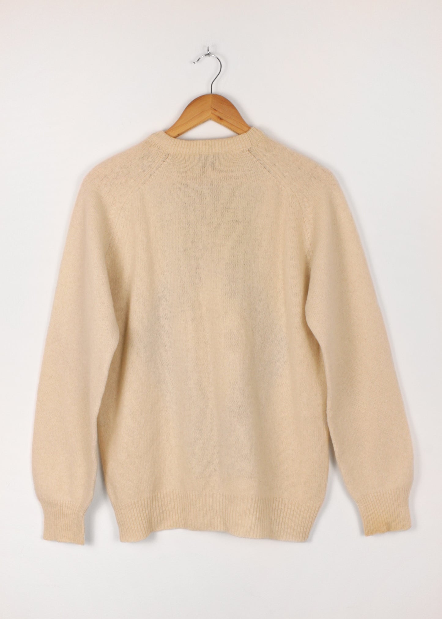 Shepard wool sweater in cream and blue