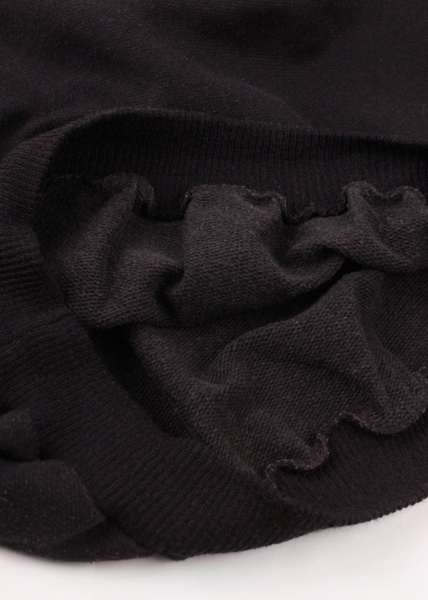 Vintage sweatshirt in black with collar