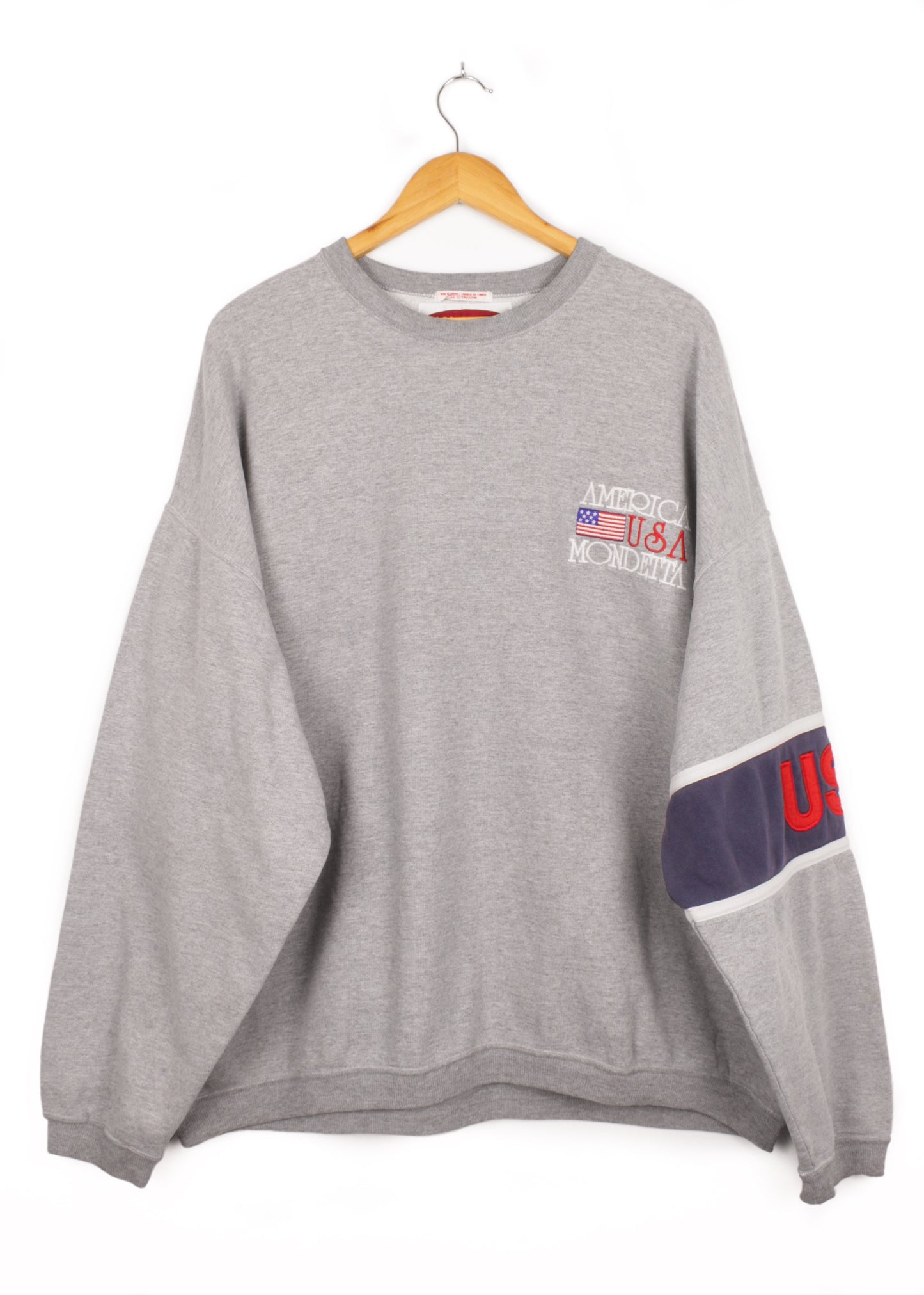 Retro sweatshirt in grey