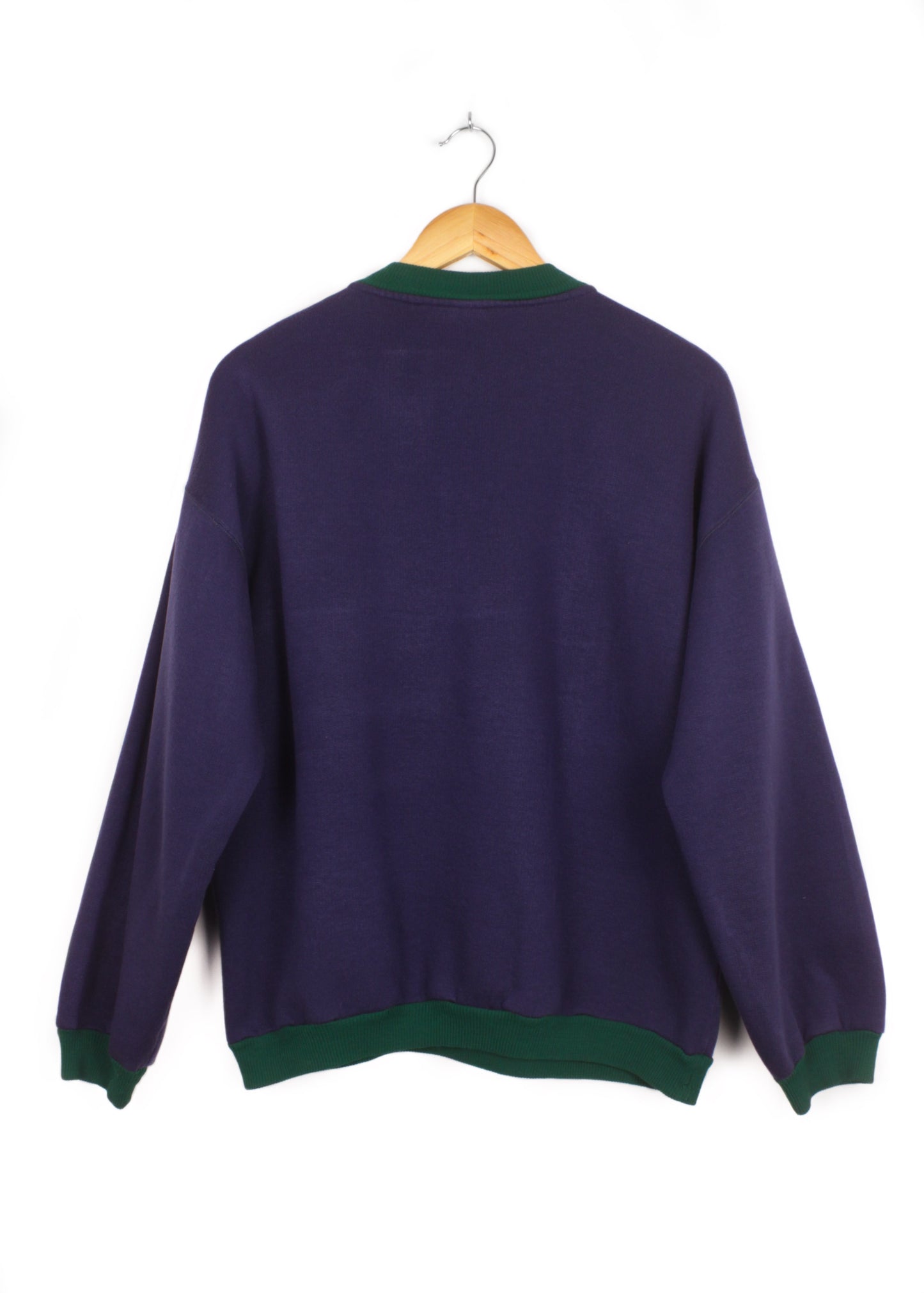 Vintage sweatshirt in navy and green