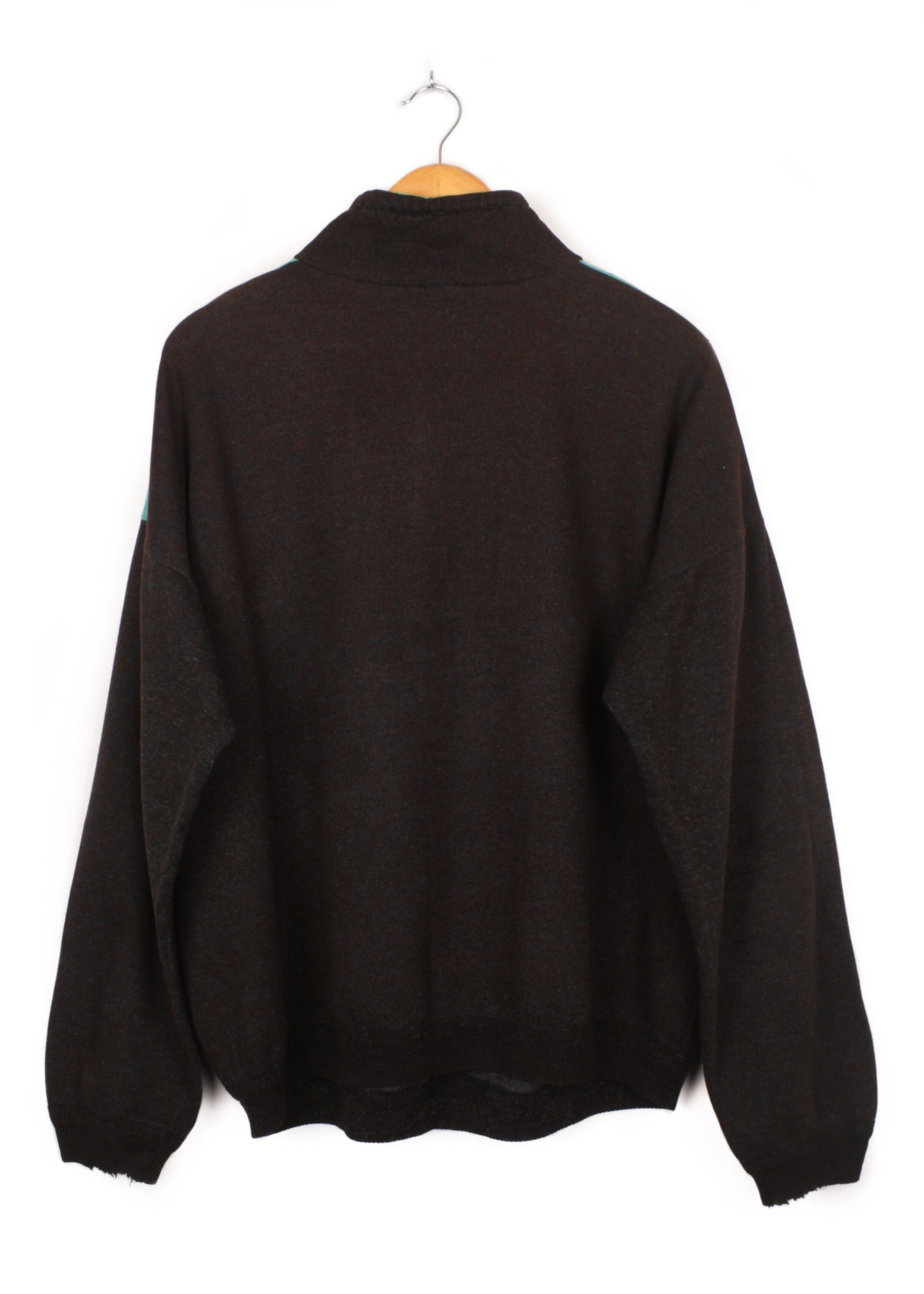 Vintage sweatshirt in charcoal with collar