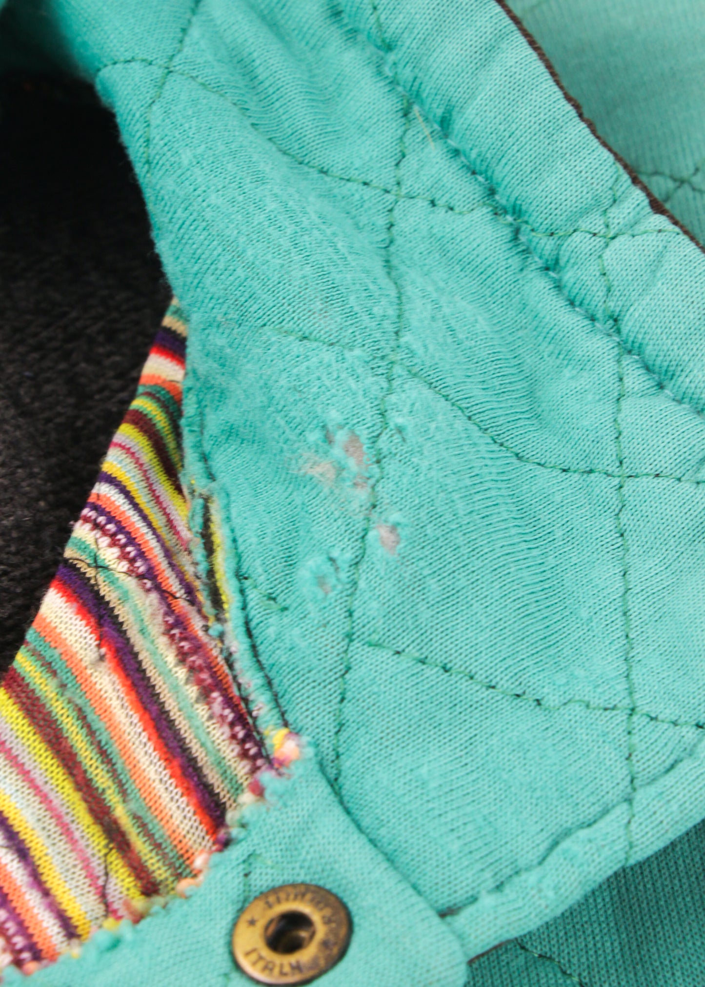 Vintage sweatshirt in charcoal with collar