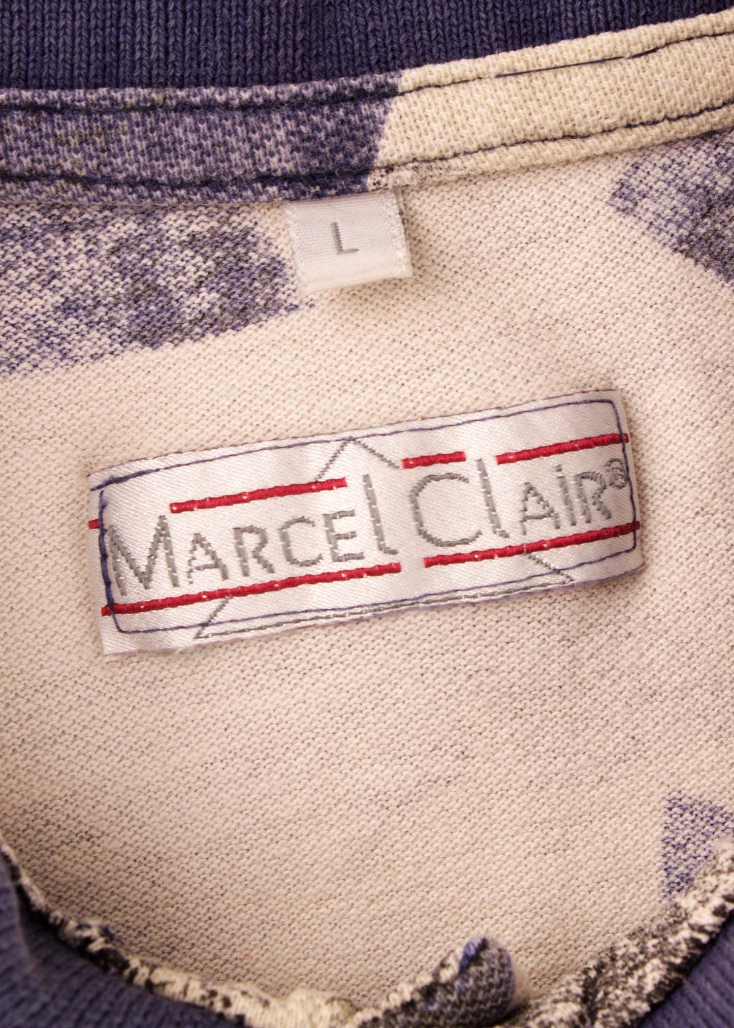 Marcel Clair printed polo tee