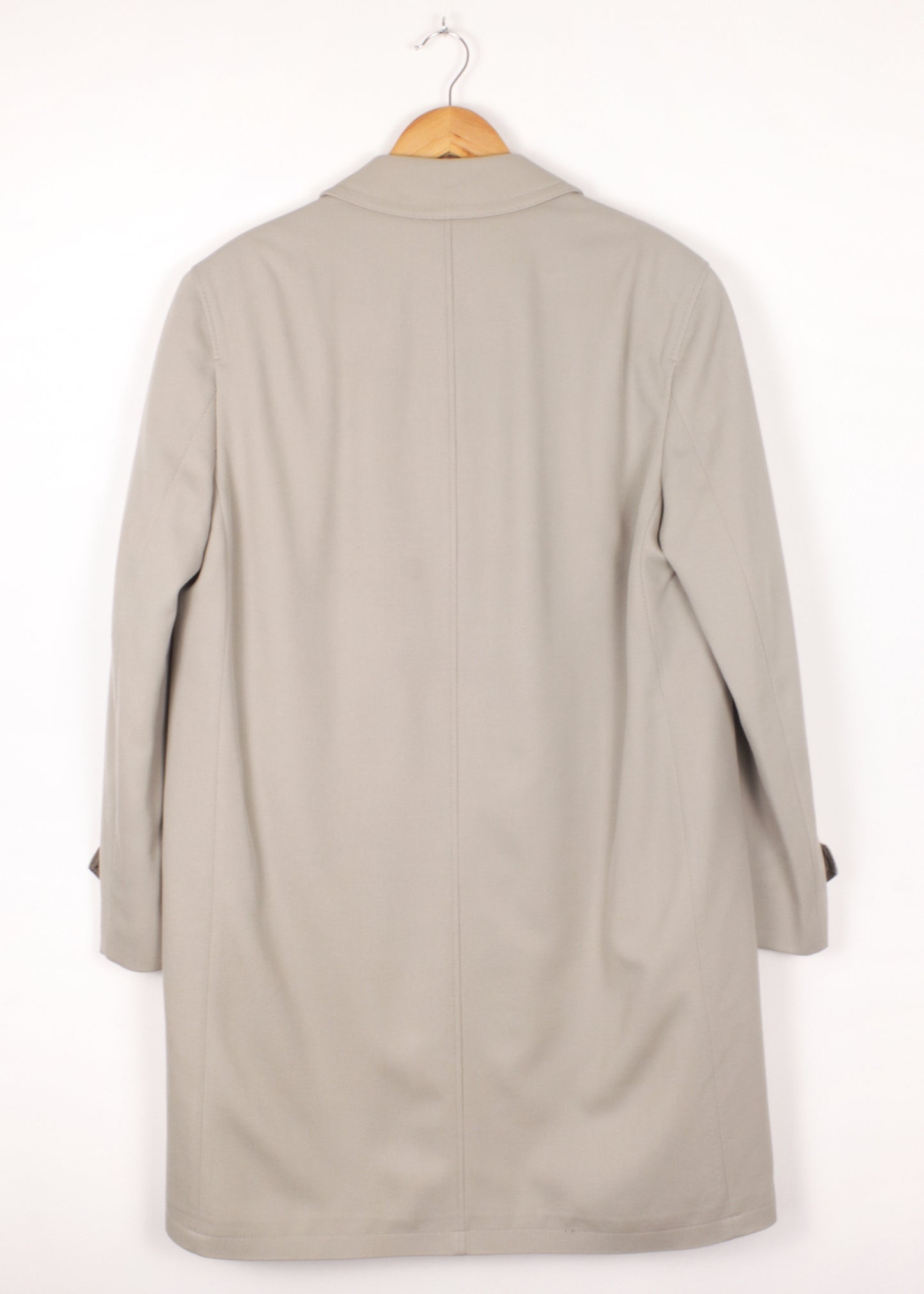 Woolen trench coat in grey