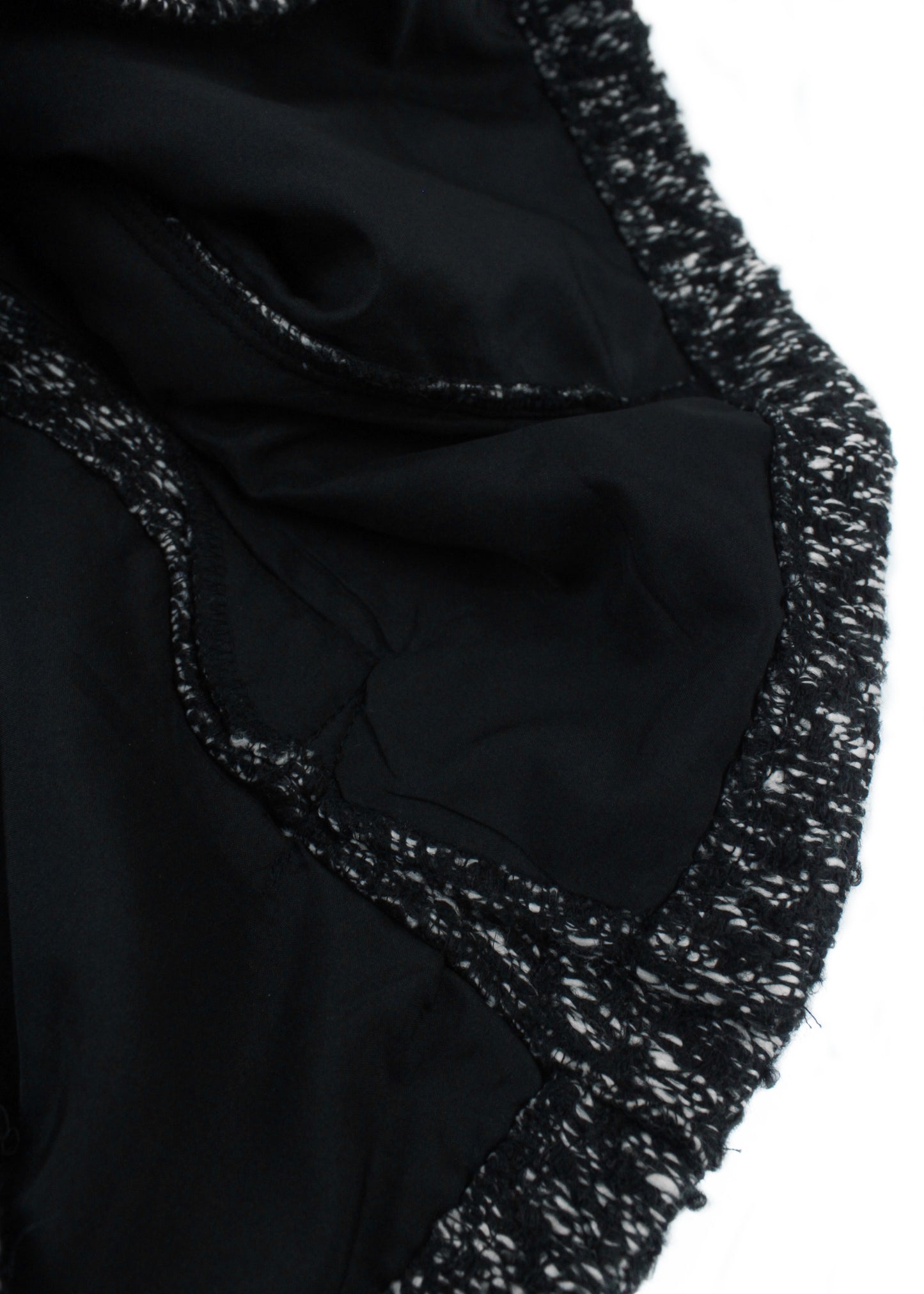 Bodycon skirt in black with decorative buttons