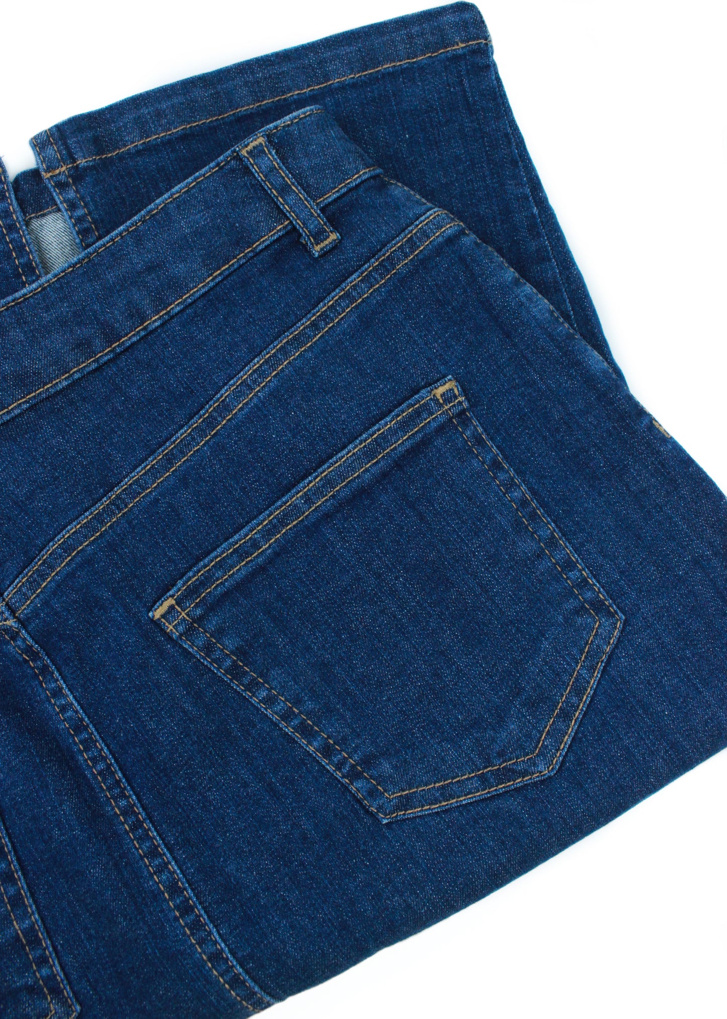 Vintage denim pencil a-line skirt