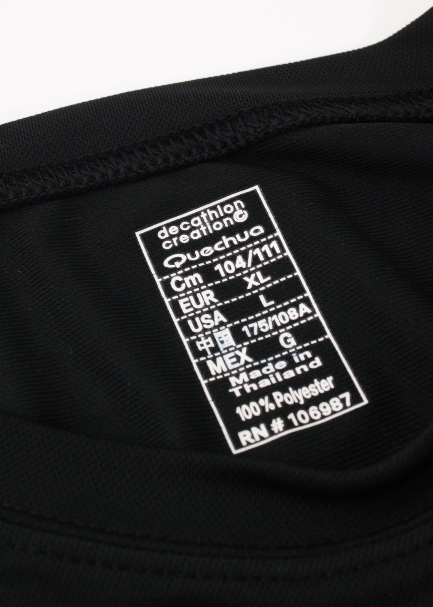 Quechua sport tee in black
