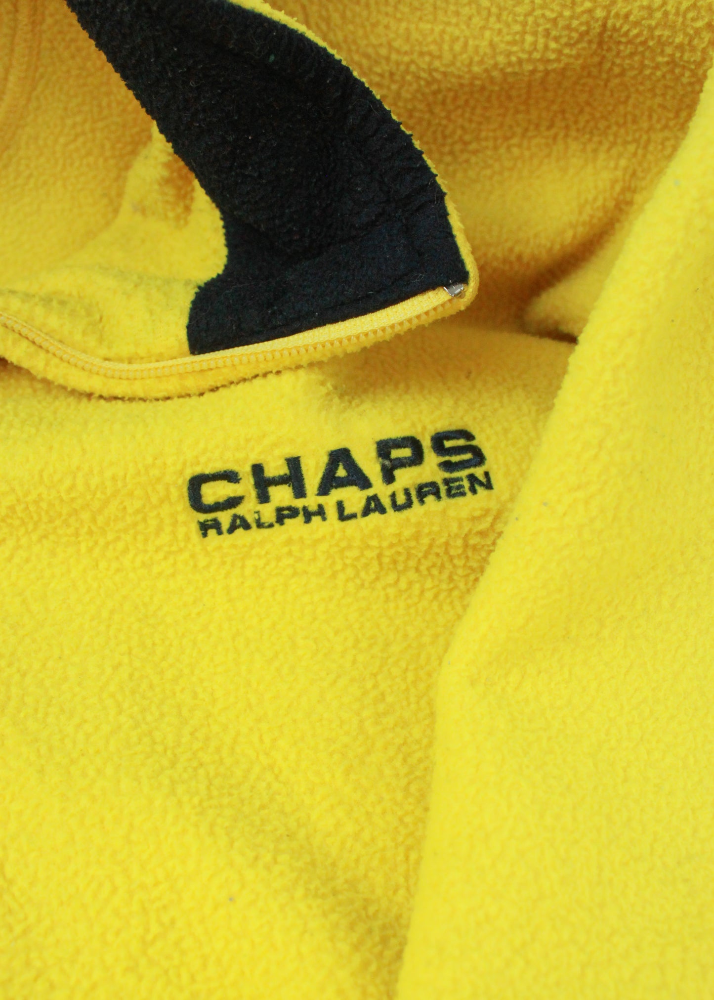 RALPH LAUREN Fleece in Lemon yellow with zip