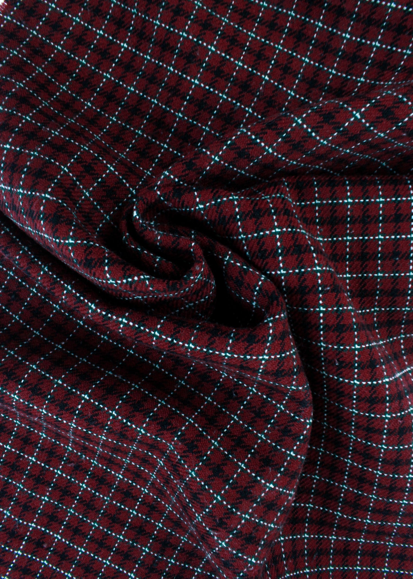 Rossini checked scarf in burgundy