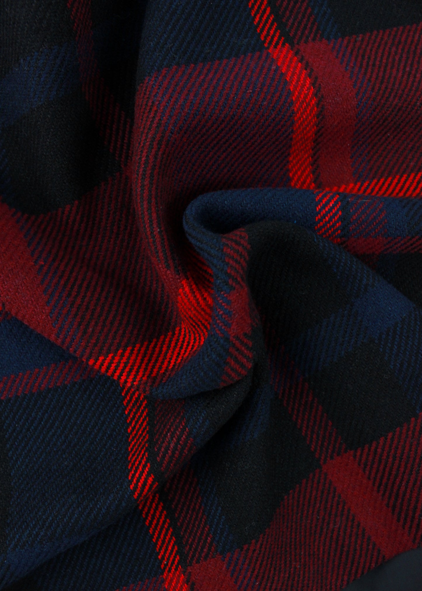 Vintage Checked Skirt in Burgundy