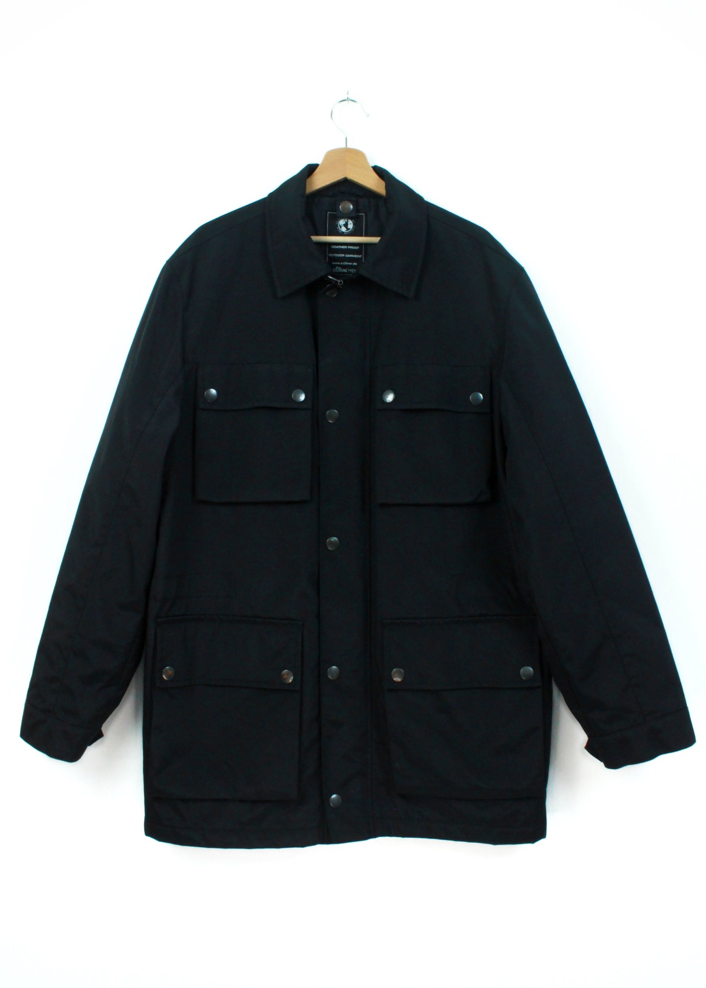 s.Oliver Jacket with Patch Pockets in Black