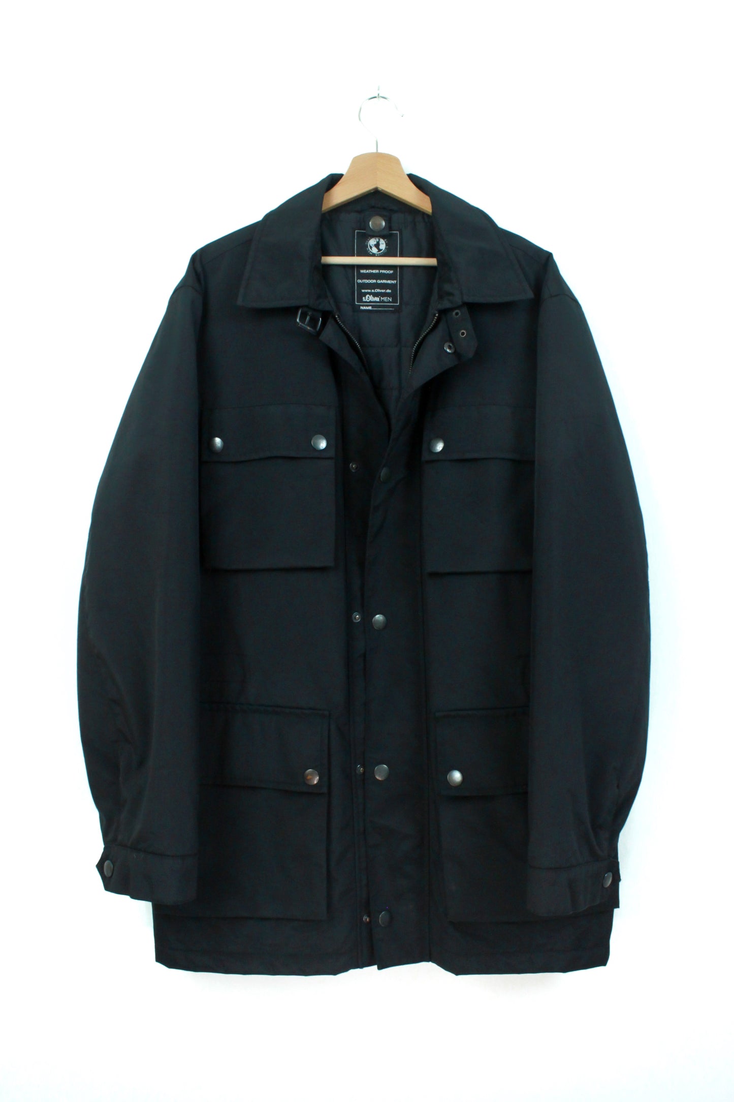 s.Oliver Jacket with Patch Pockets in Black