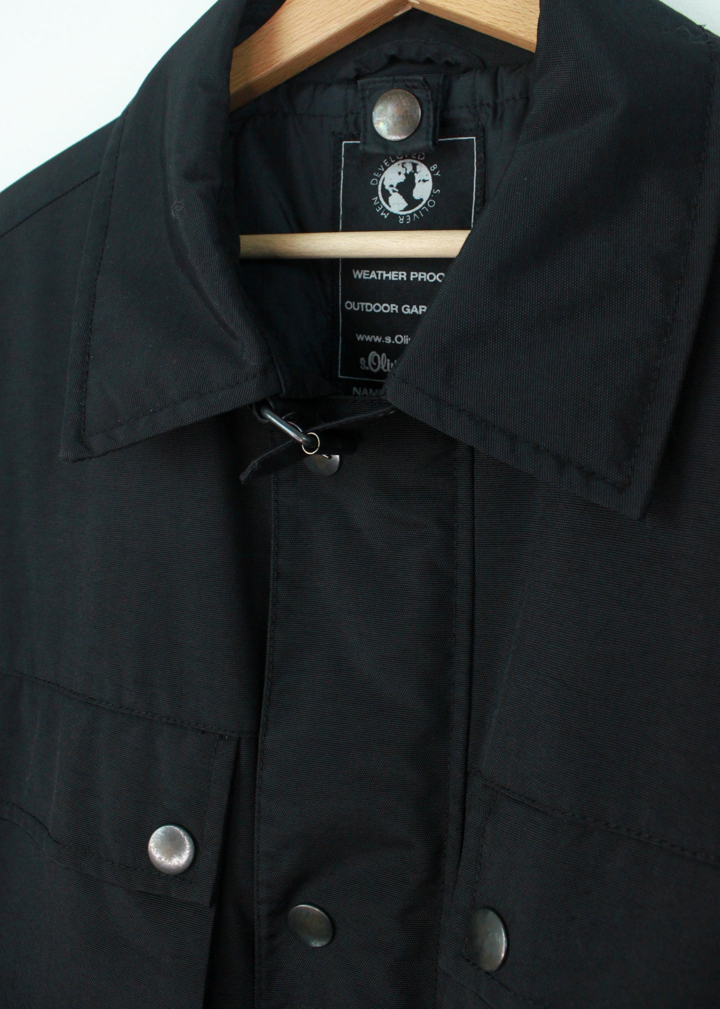 s.Oliver Jacket with Patch Pockets in Black