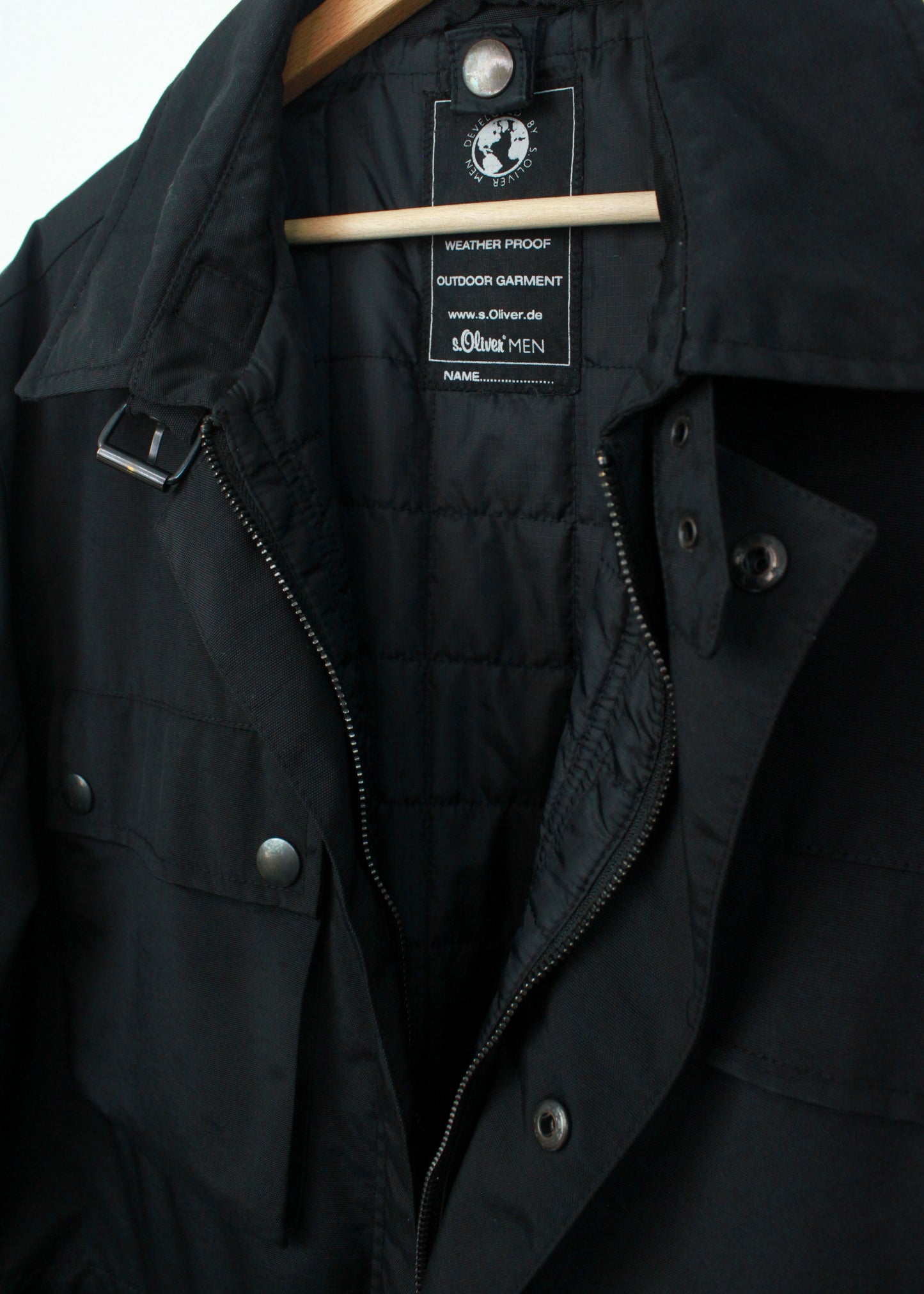 s.Oliver Jacket with Patch Pockets in Black