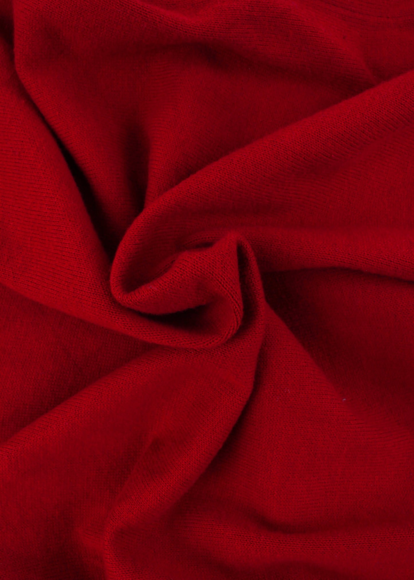 Vintage červený polo svetr s bílým límcem