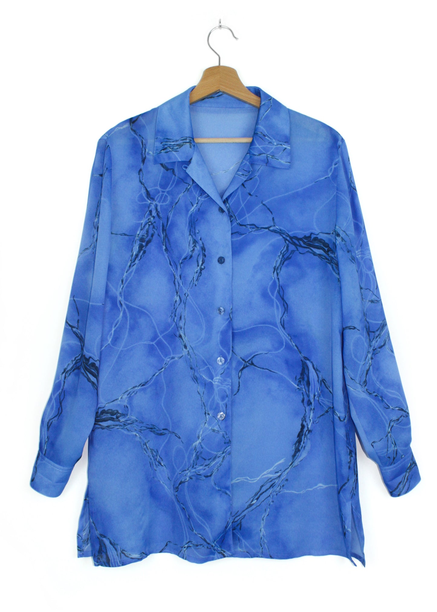 Printed shirt in blue