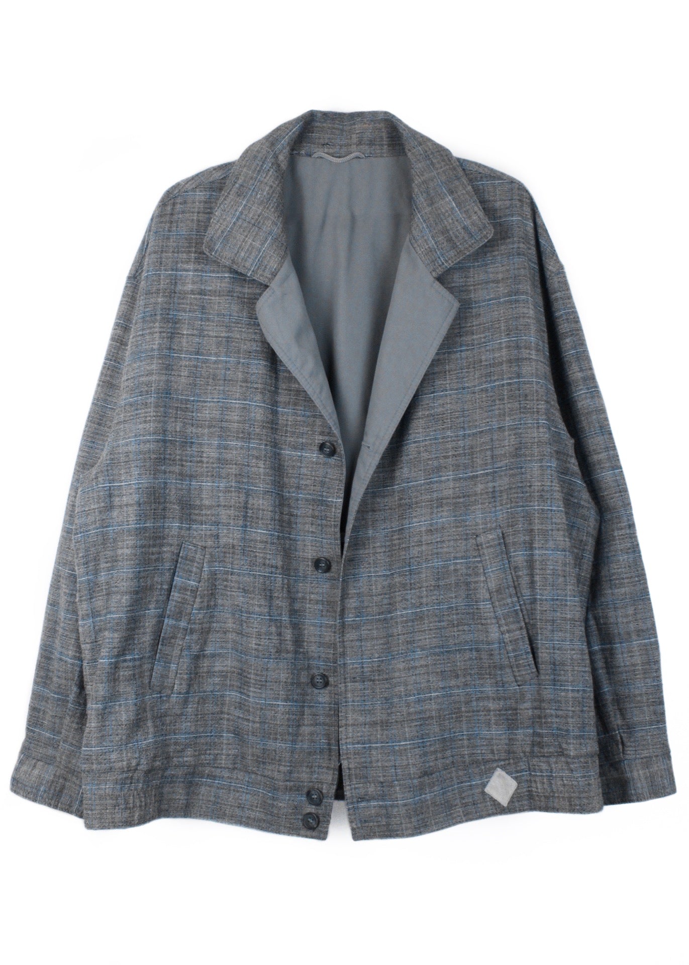 Vintage checked jacket in grey