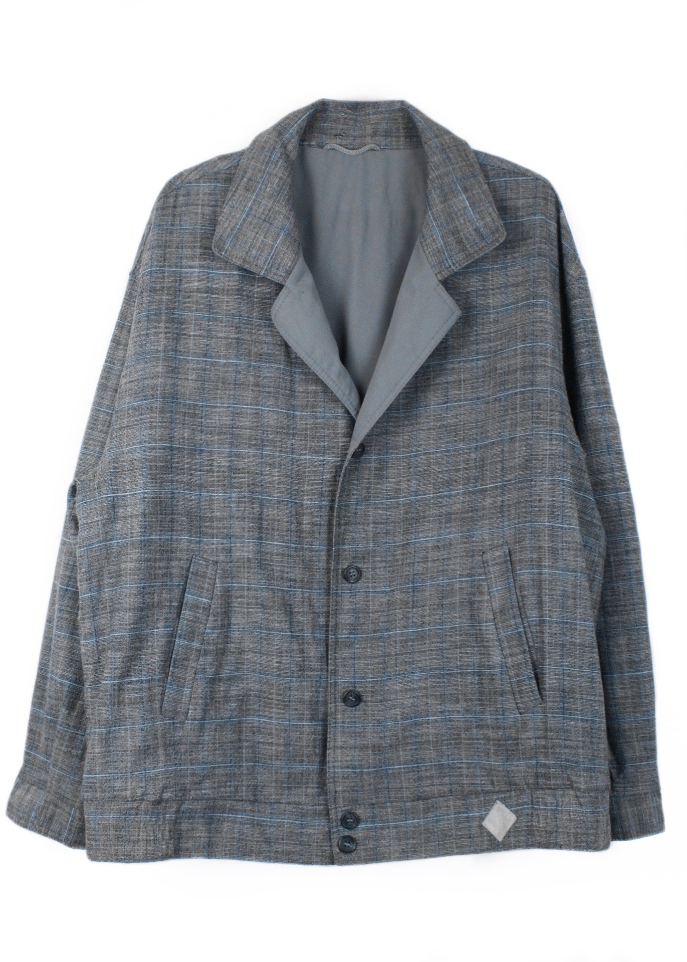 Vintage checked jacket in grey
