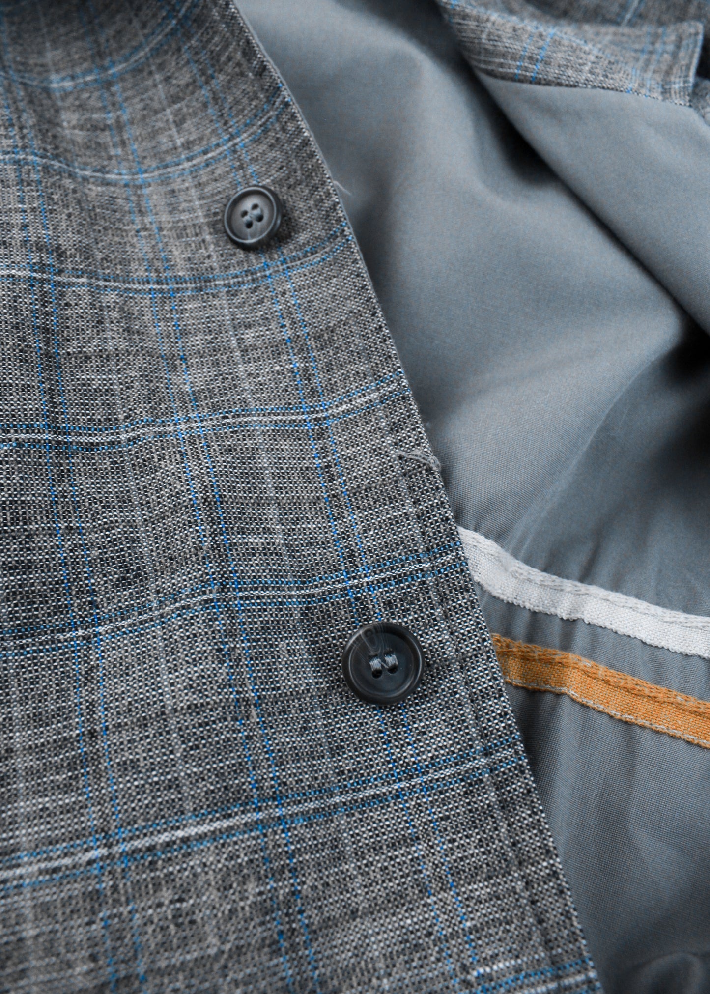 Vintage checked jacket in grey