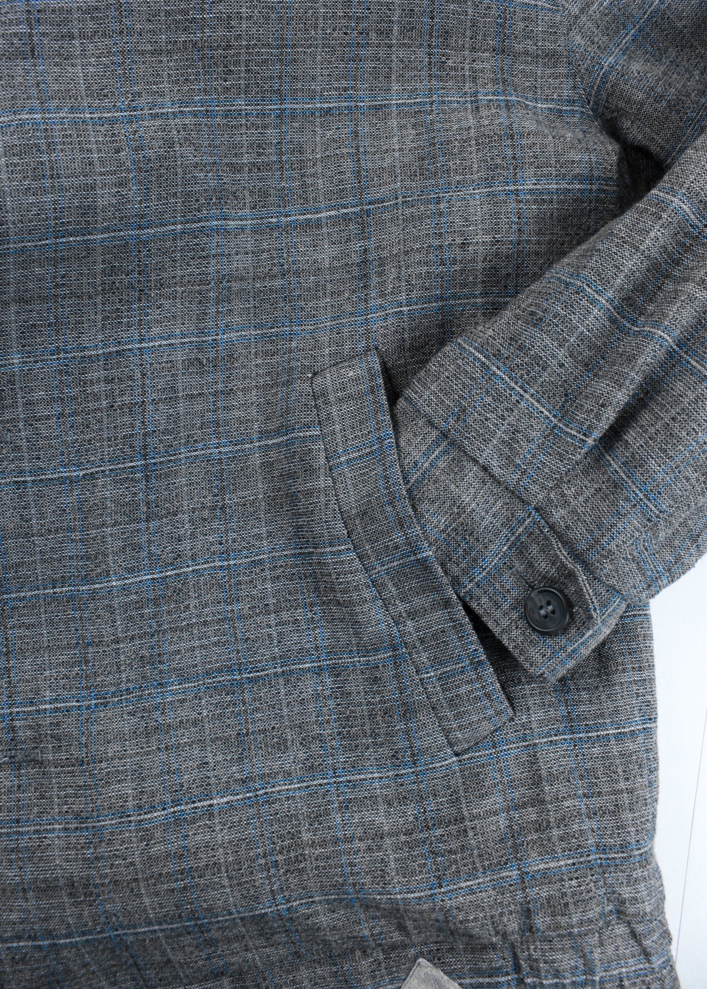 Vintage checked jacket in grey