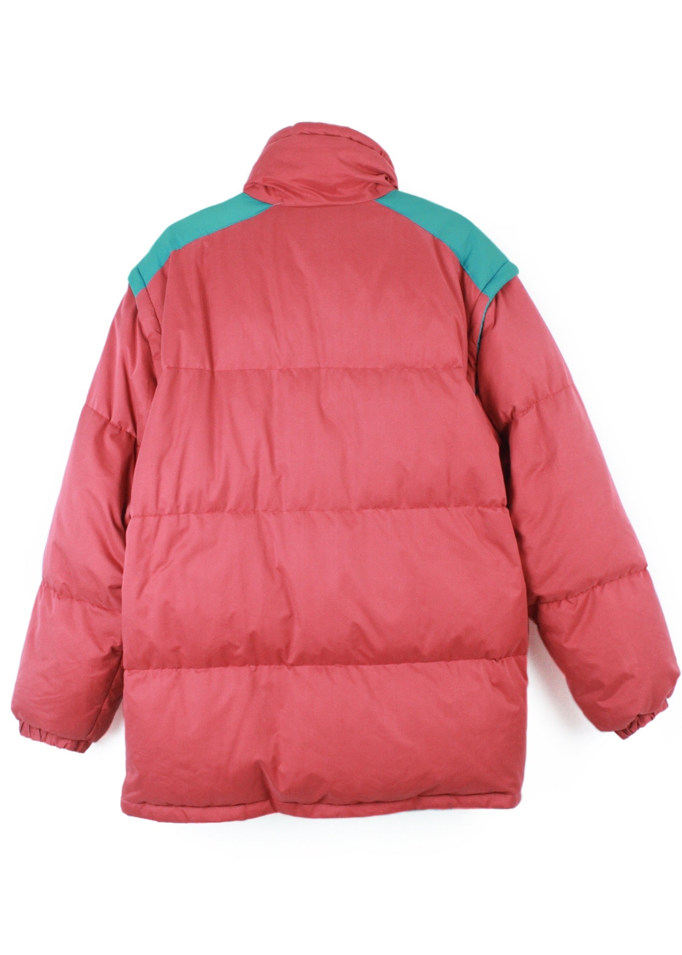 Vintage jacket in red with removable sleeves