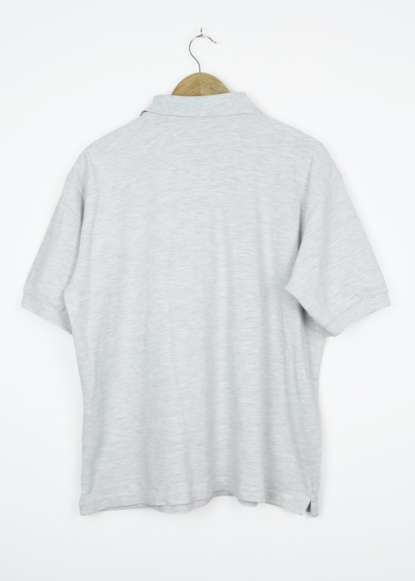 Vintage polo t-shirt in cloud grey