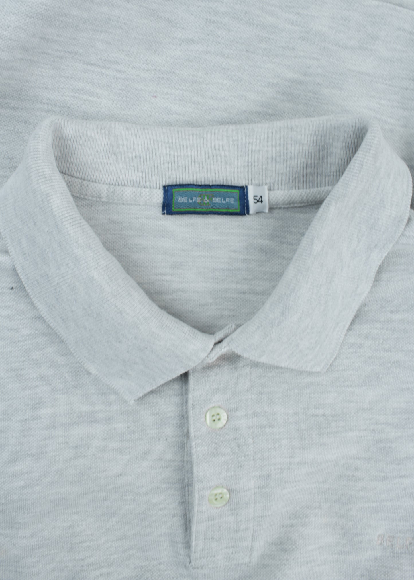 Vintage polo t-shirt in cloud grey
