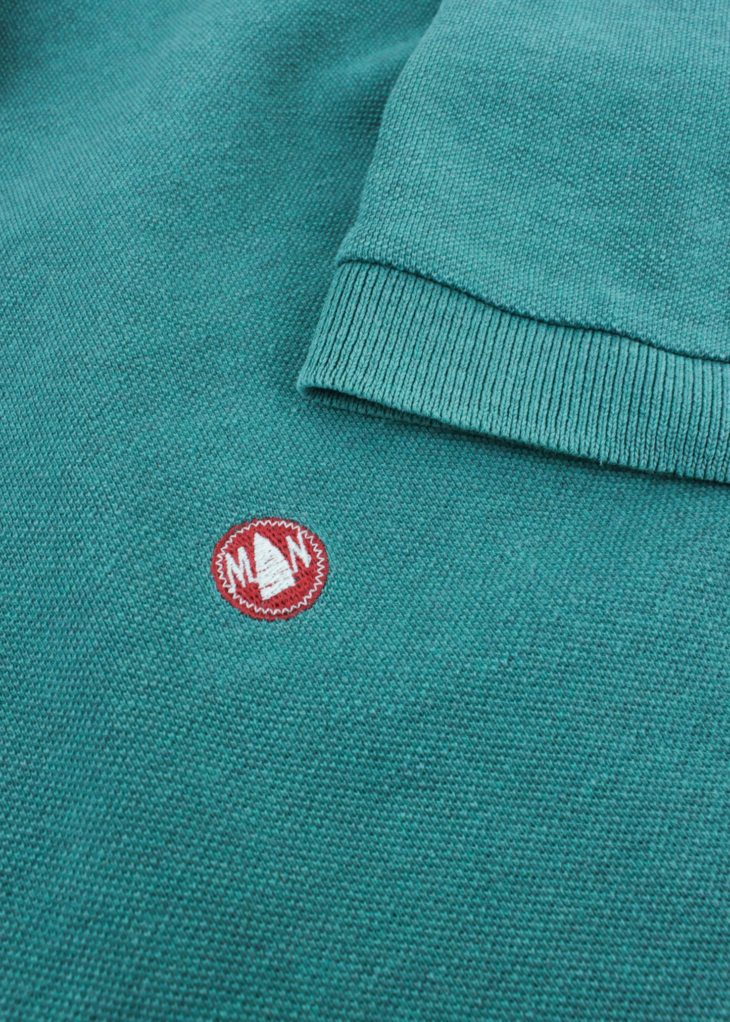 Vintage polo t-shirt in blue smoke color