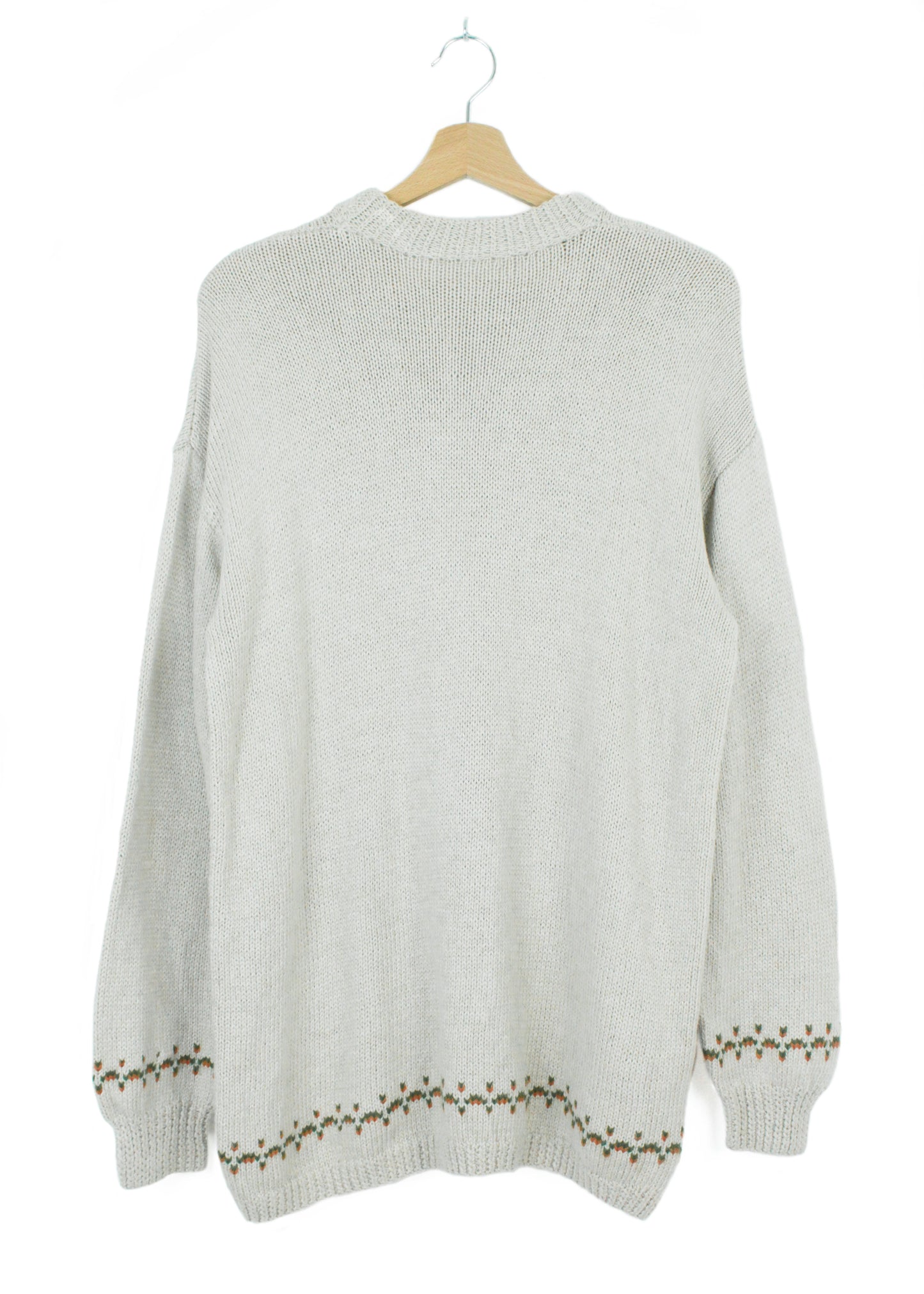 Vintage Knit Sweater in Beige