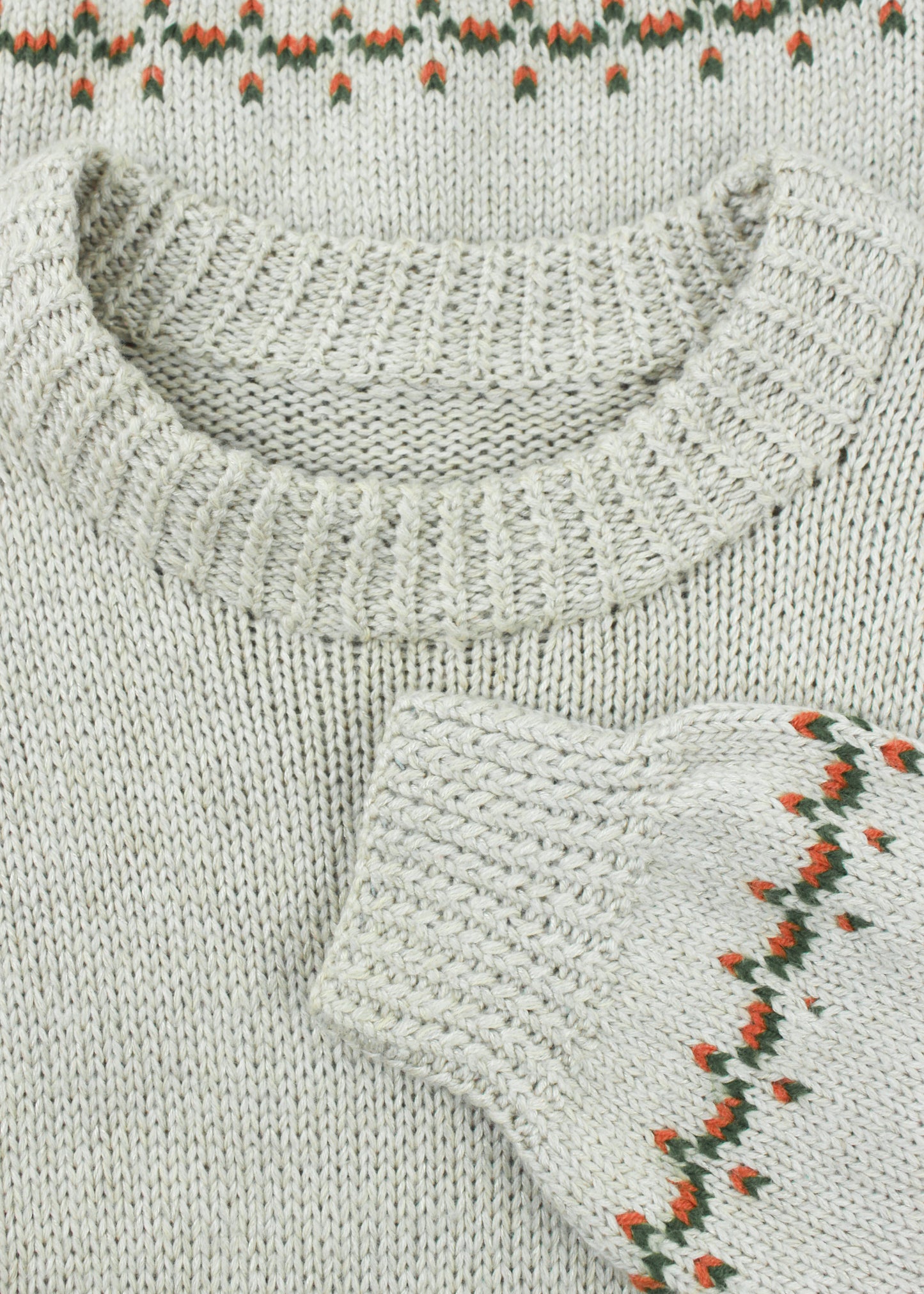 Béžový pletený vintage svetr