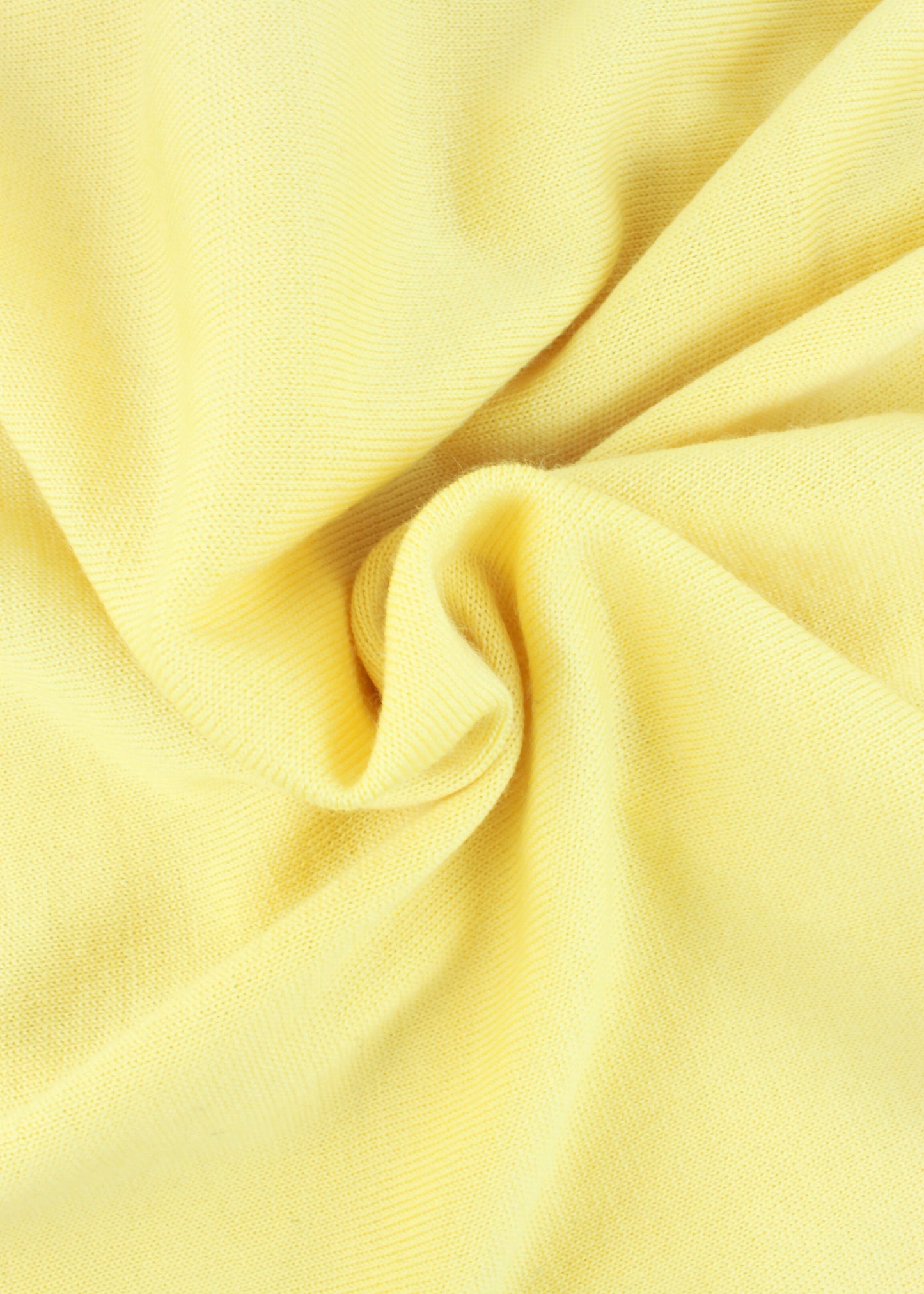 Woolen sweater in light yellow