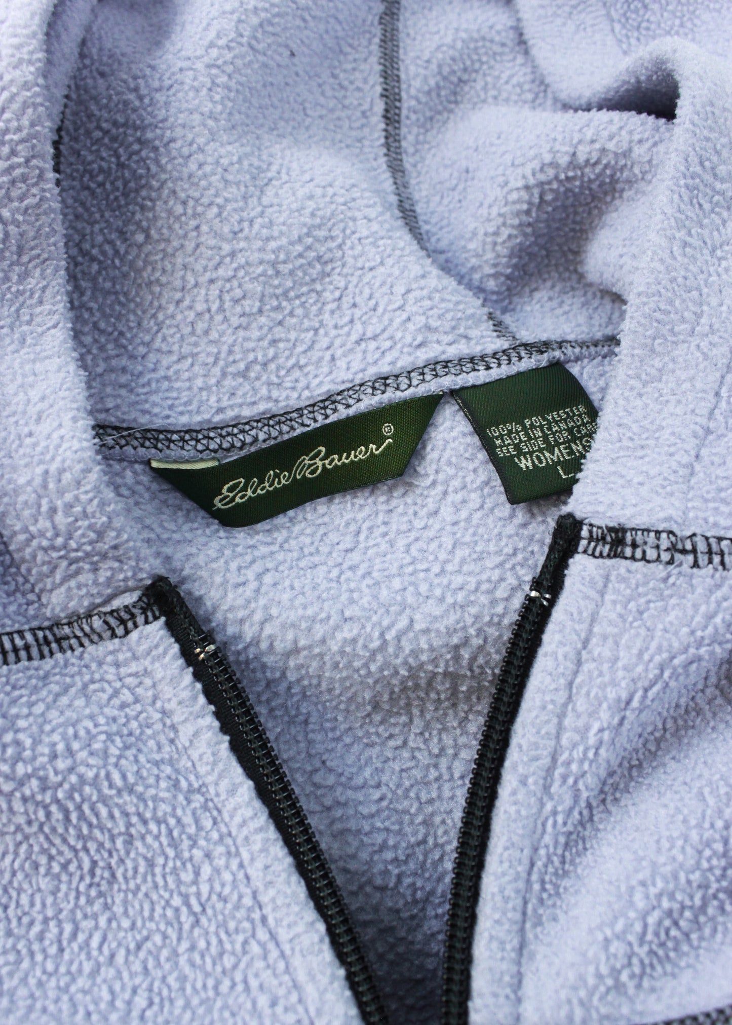 Eddie Bauer fleece in sky blue with zip