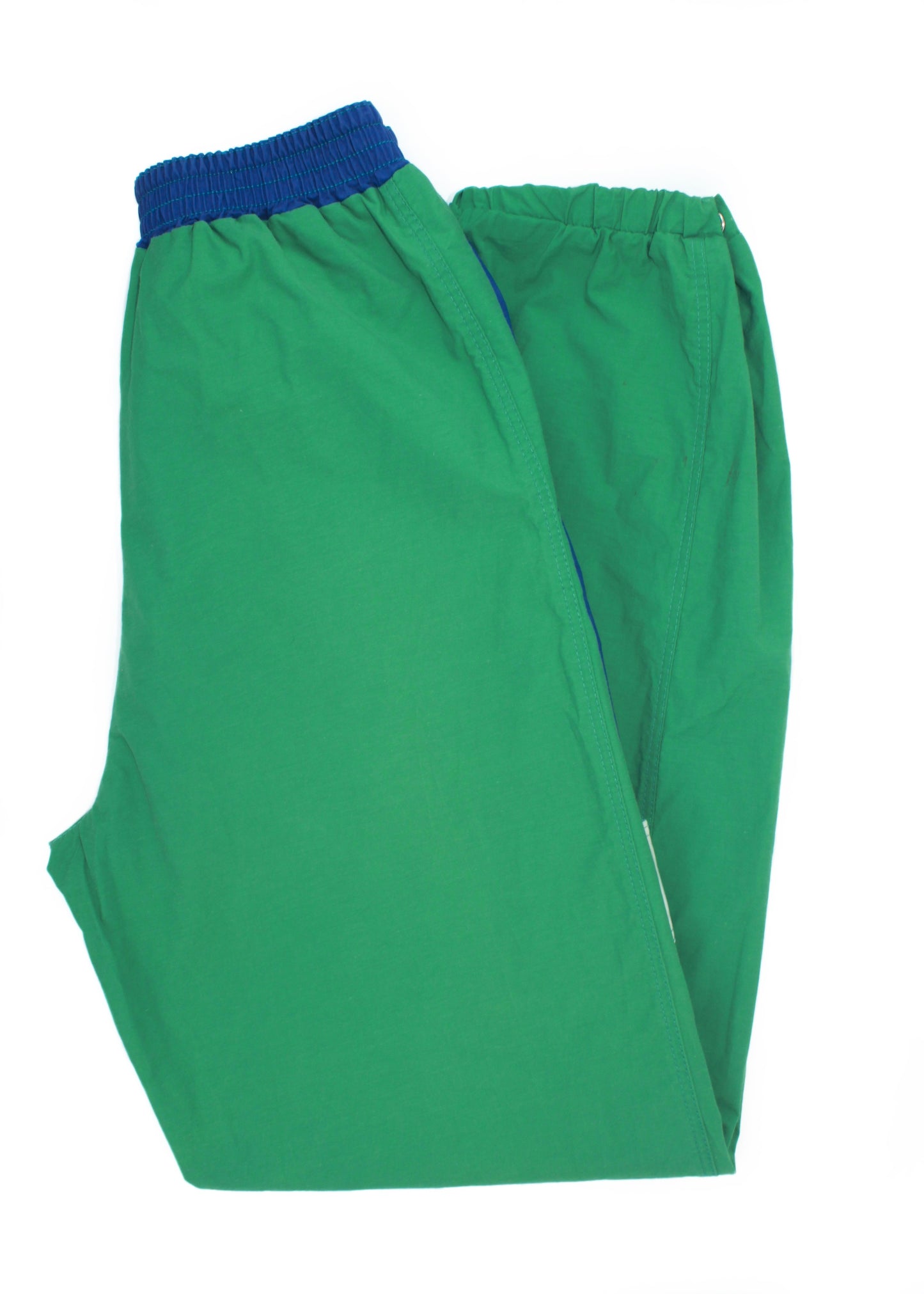 Vintage wind pants in green (with pockets)
