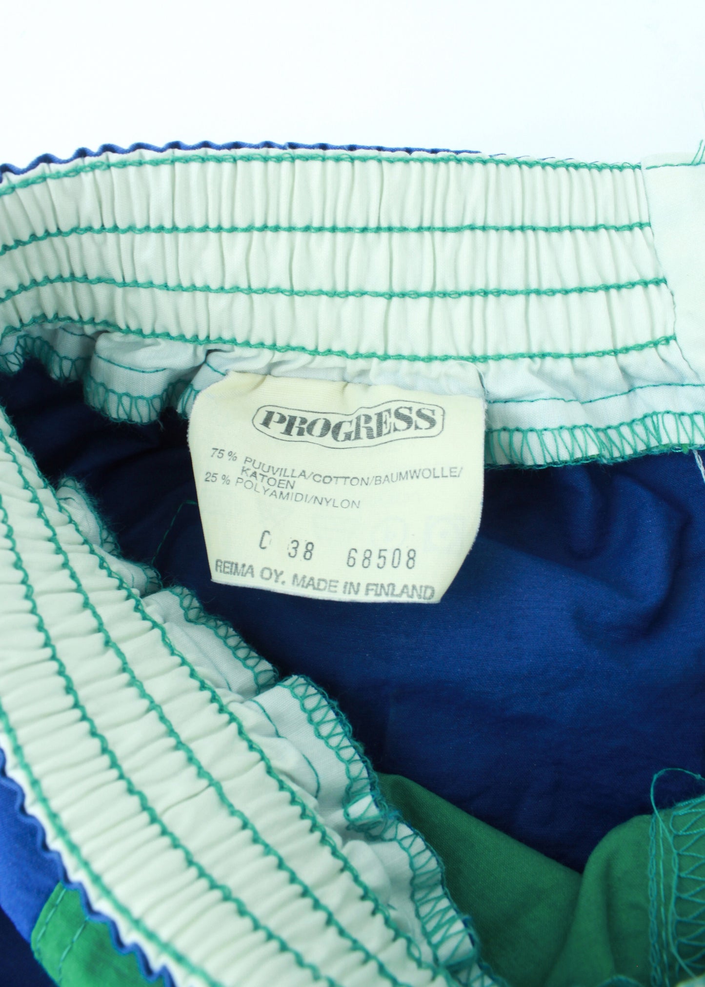 Vintage wind pants in green (with pockets)