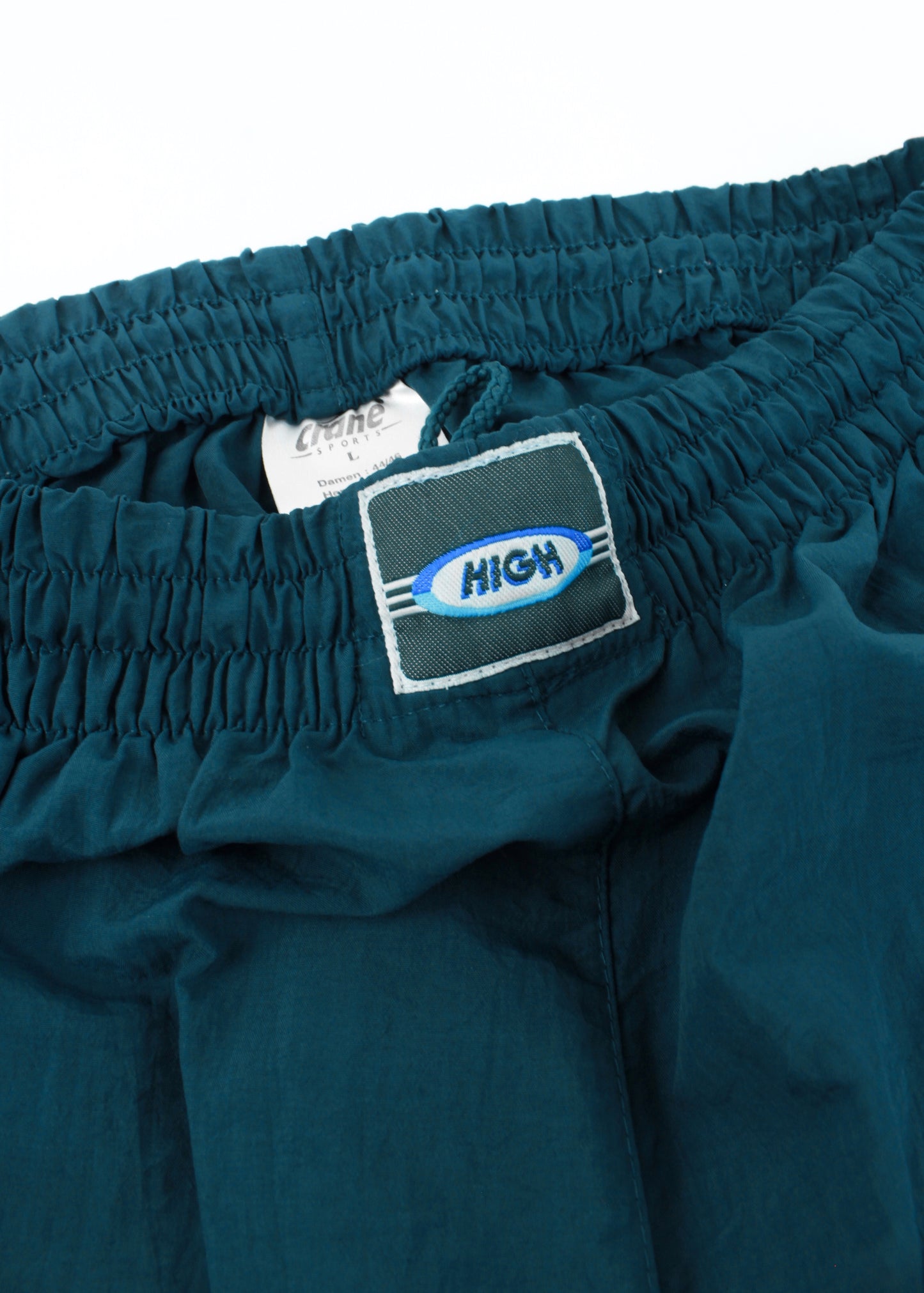 Vintage wind pants in dark green (with pockets)