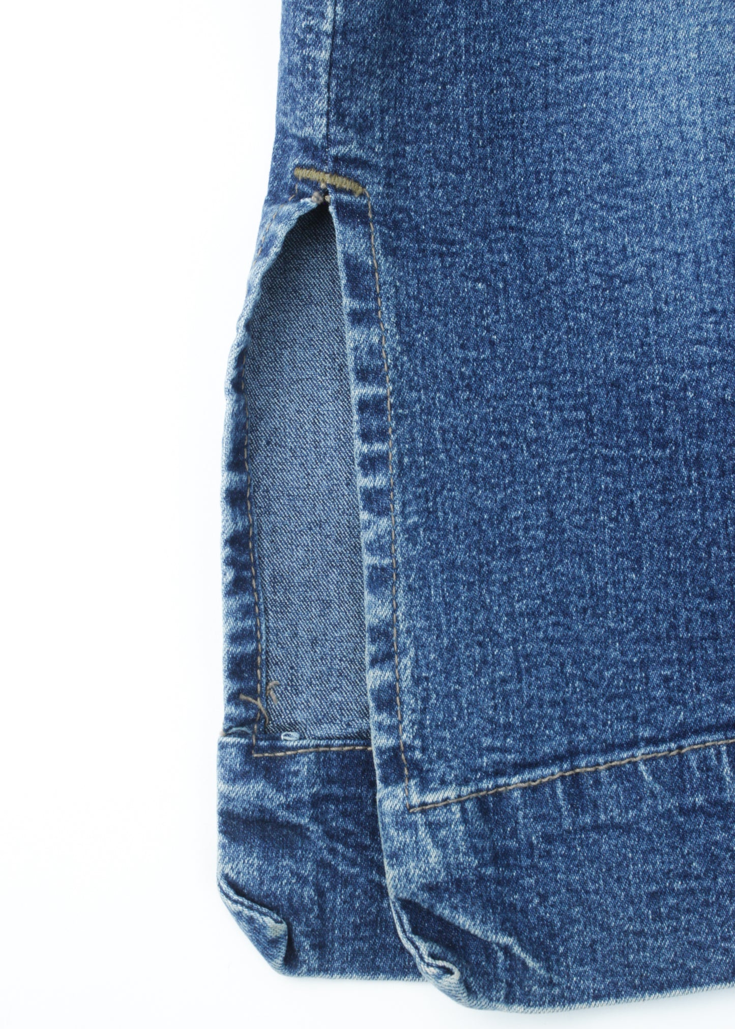 Vintage džínová midi sukně