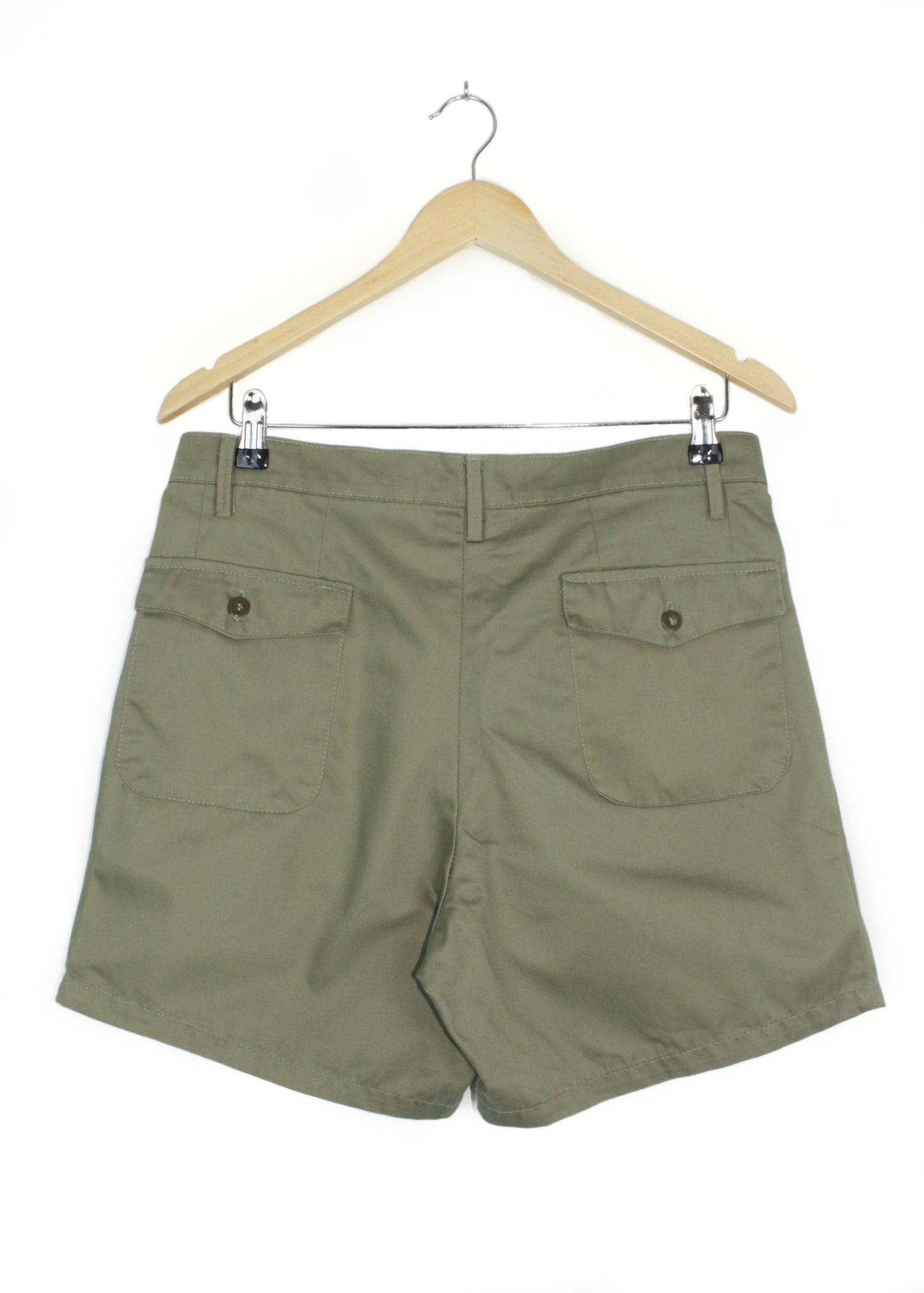 Vintage kraťasy ve světlé khaki barvě
