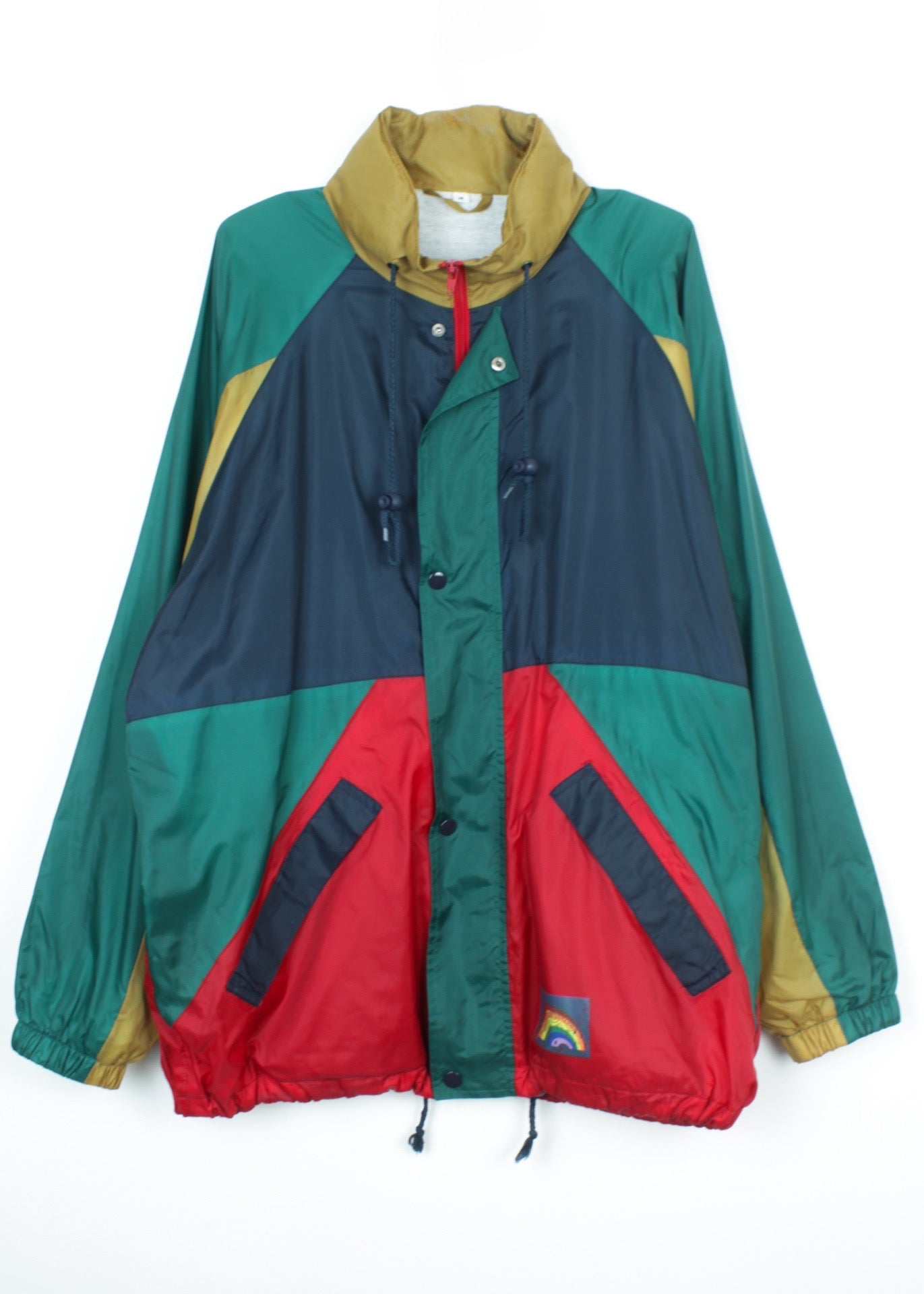 Vintage lehká bunda windbreaker vícebarevná