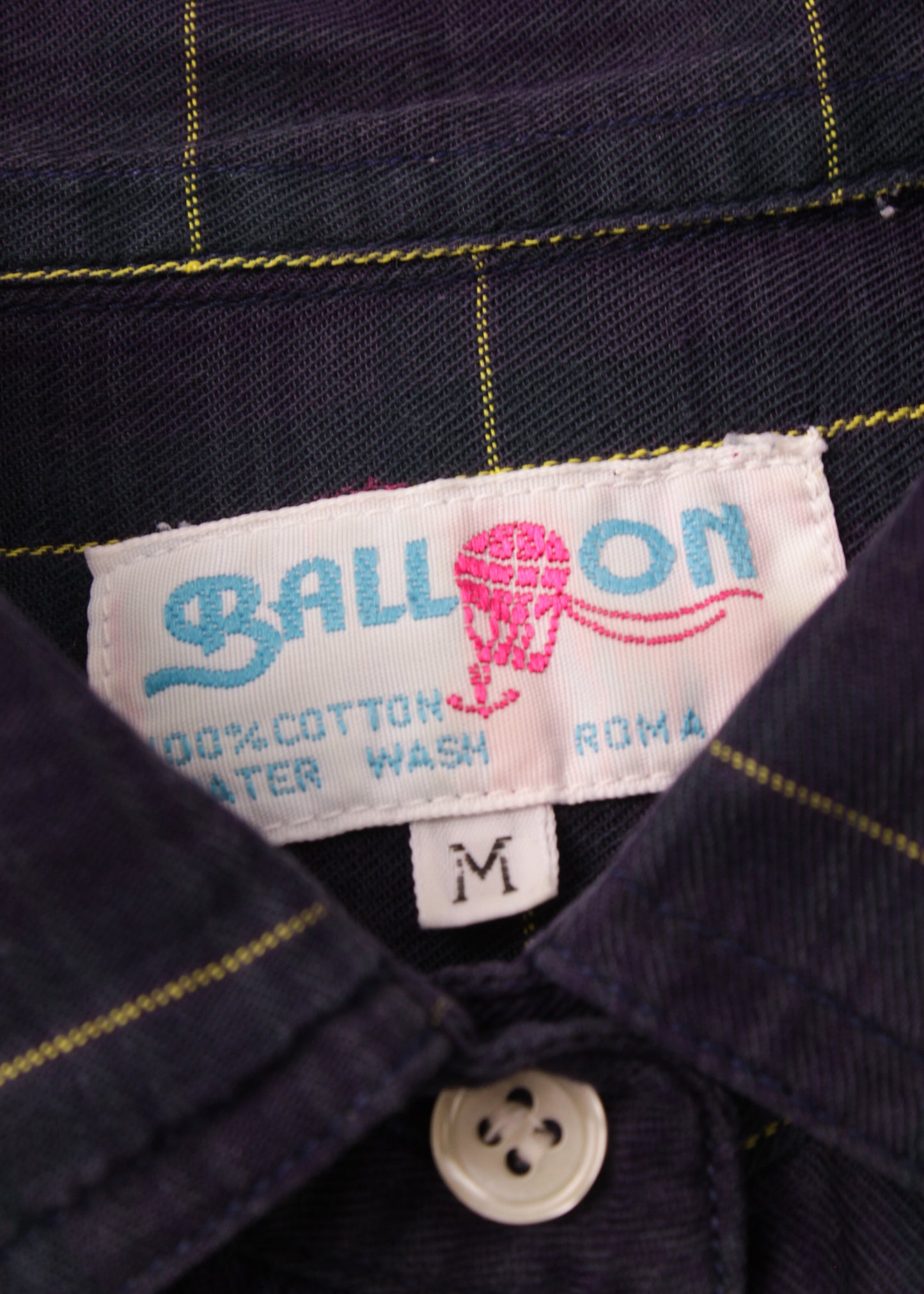Checked shirt in blue and green
