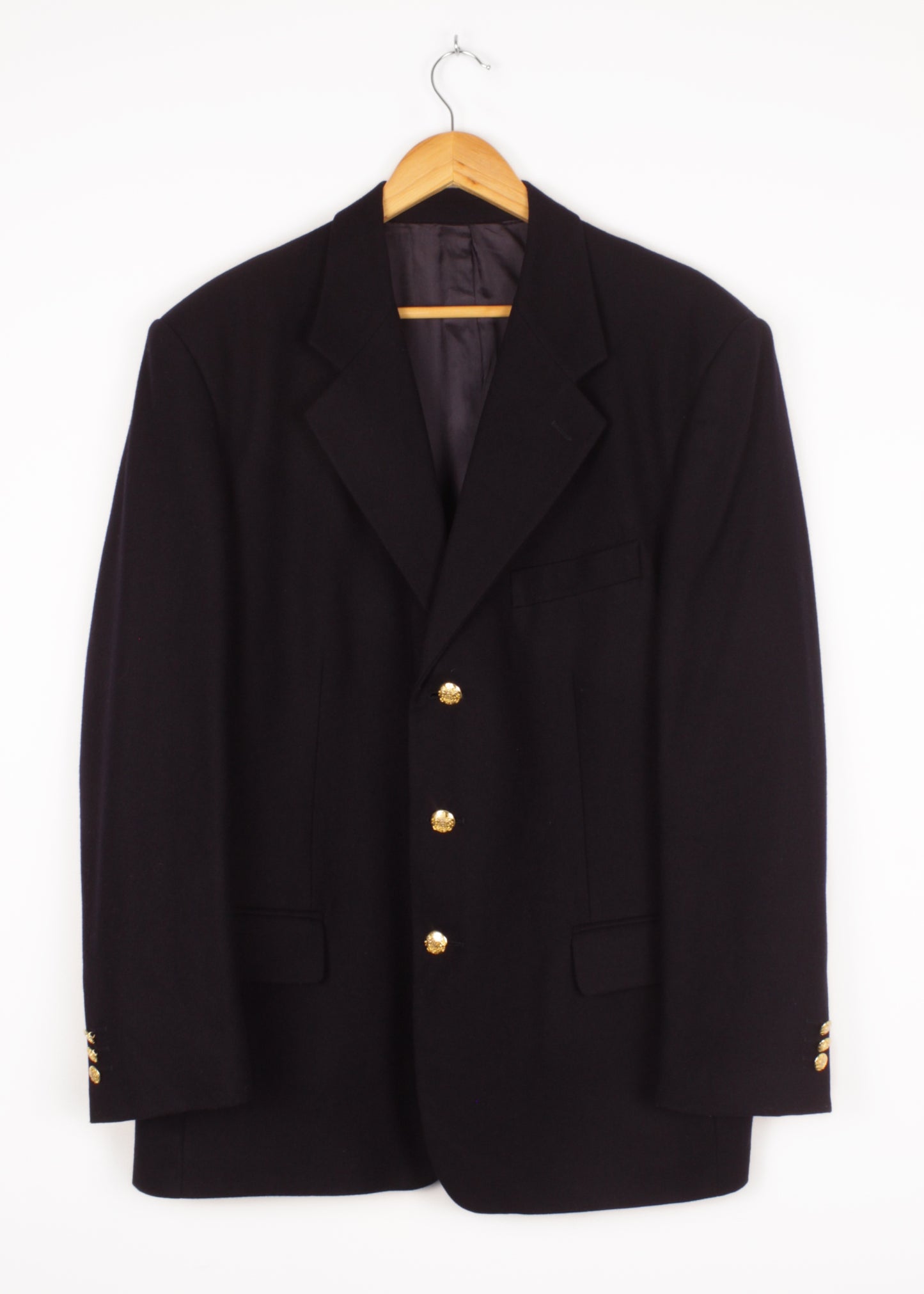 Women's woolen jacket in navy