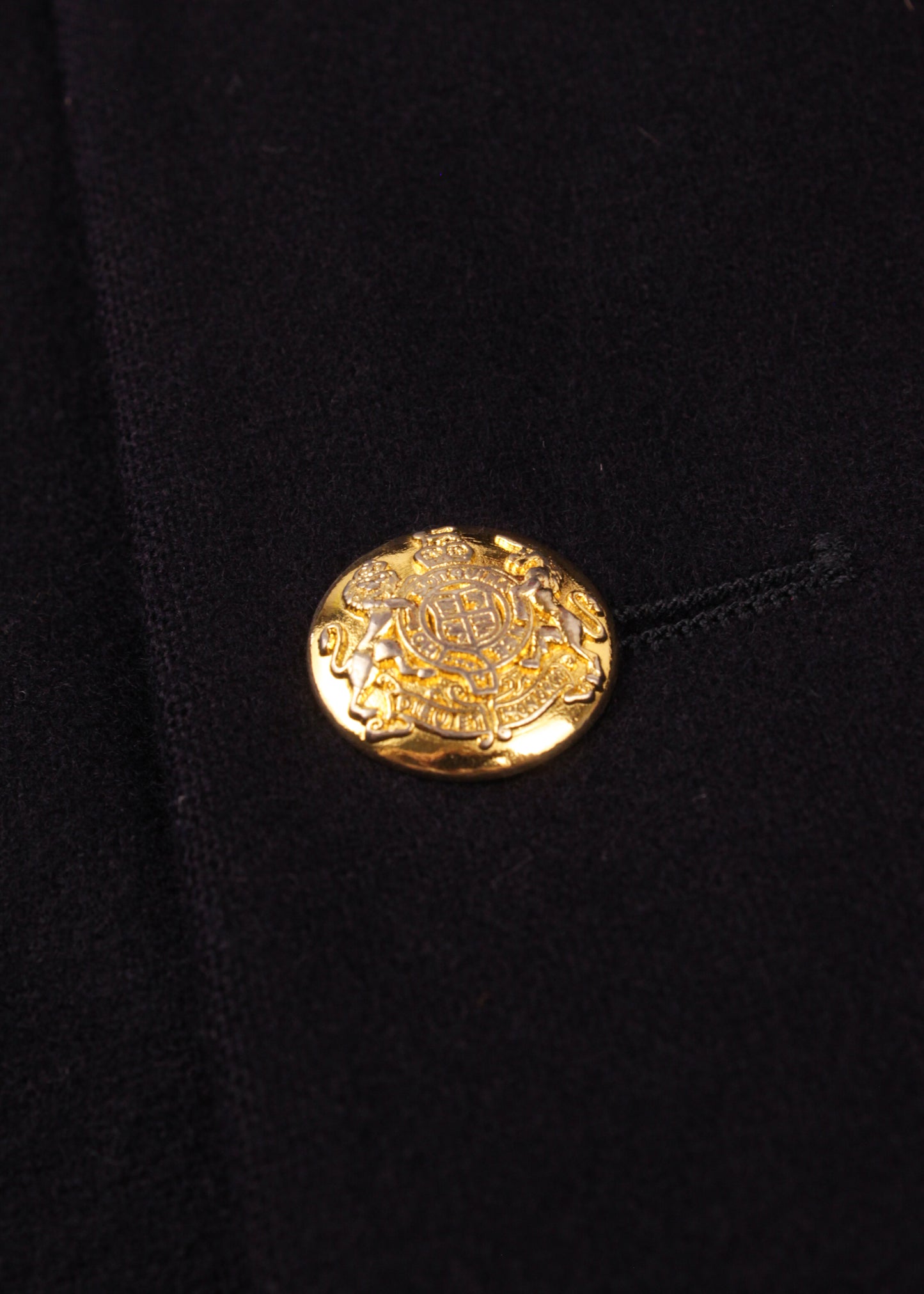 Women's woolen jacket in navy