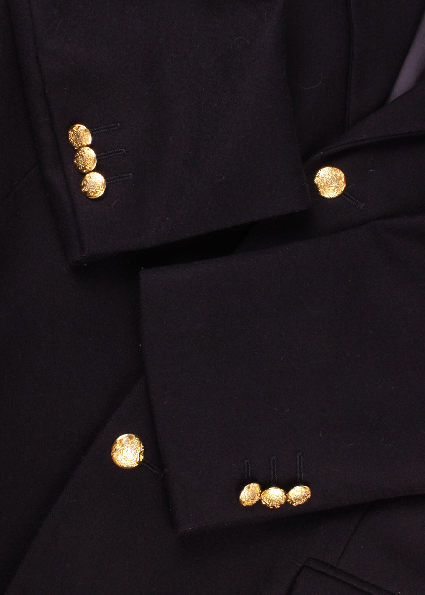 Women's woolen jacket in navy