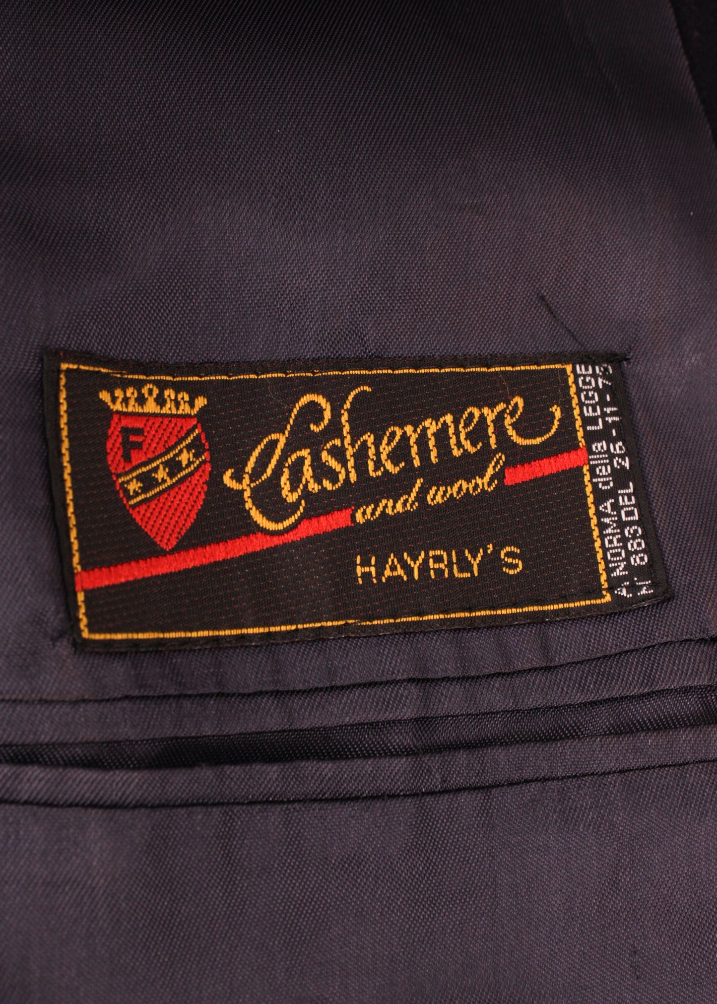 Women's woolen jacket in navy