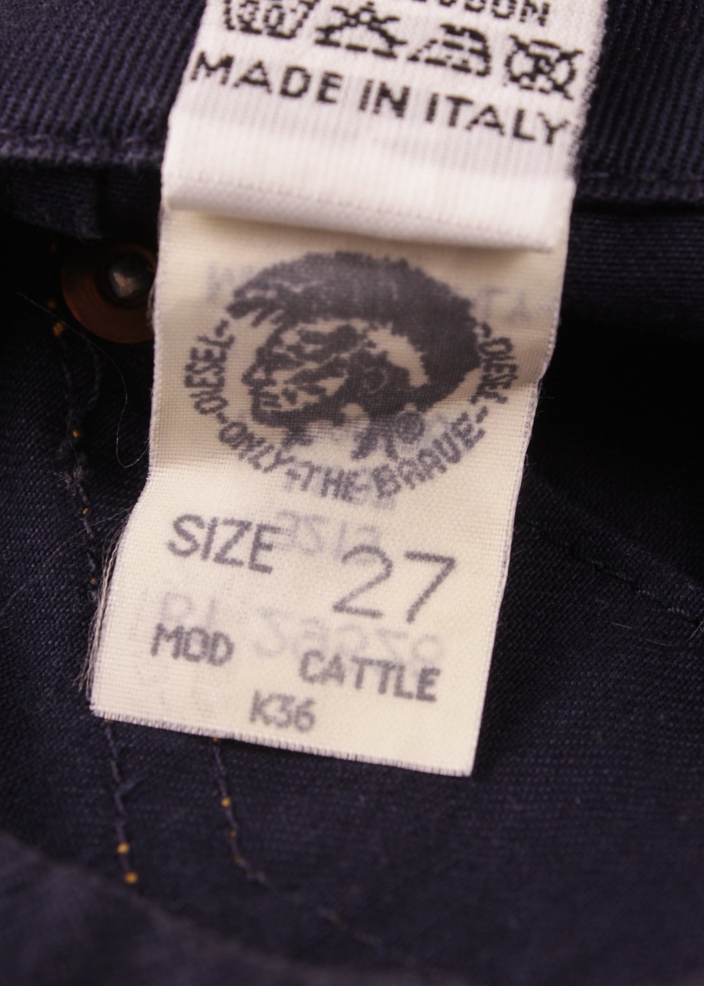 Diesel straight fit jeans in indigo color