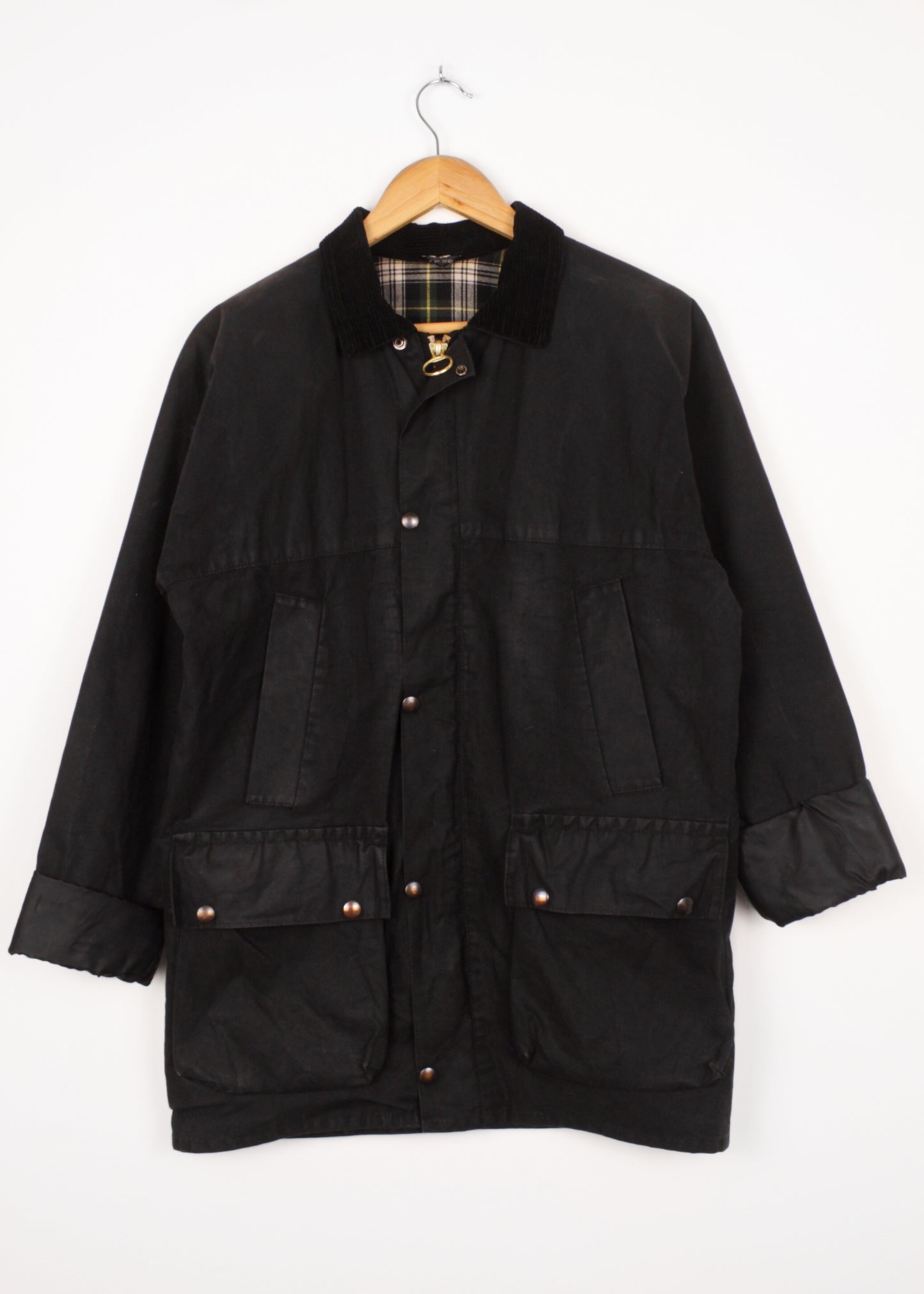 Women's field (waxed) jacket in black