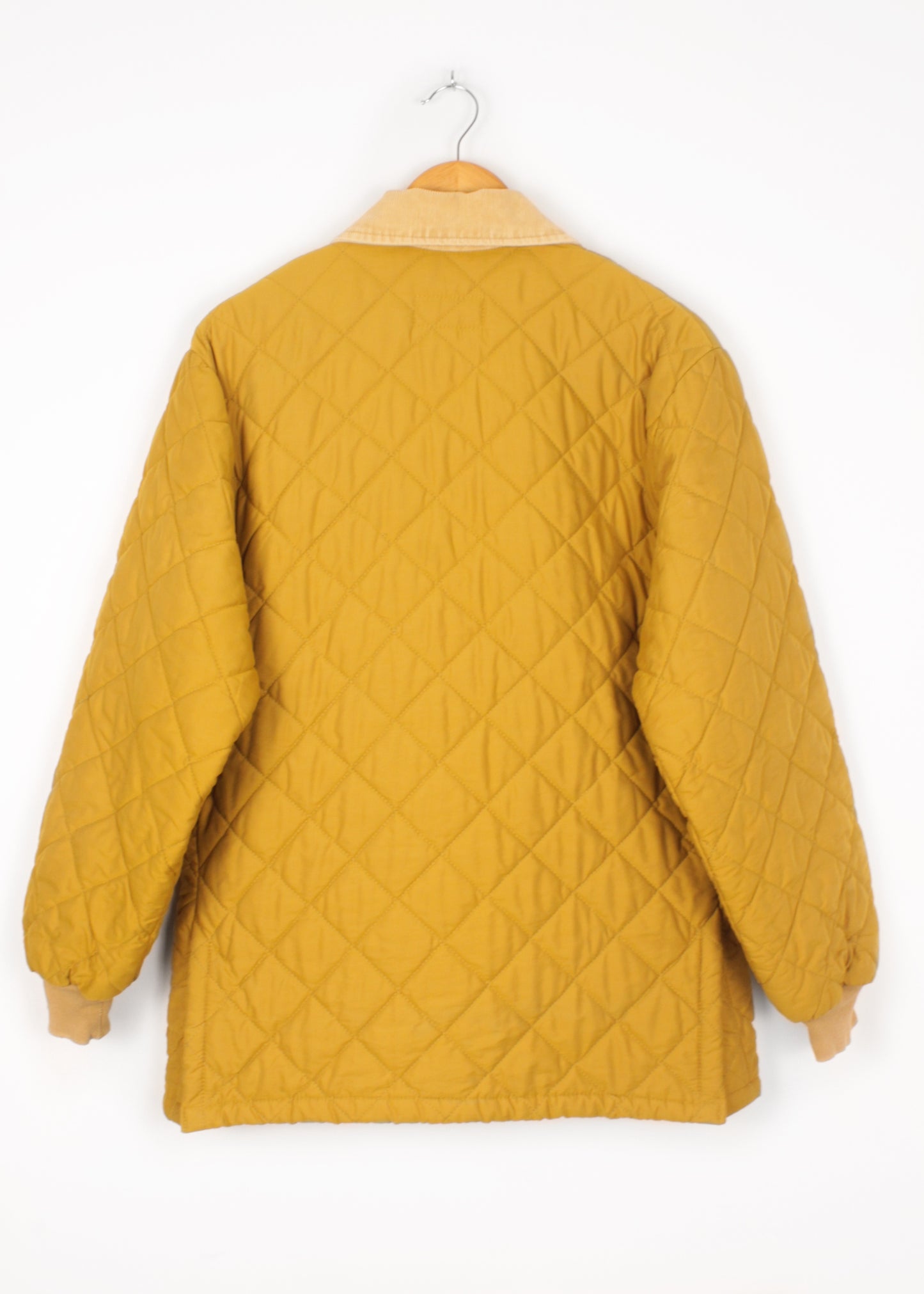 Vintage quilted jacket in mustard