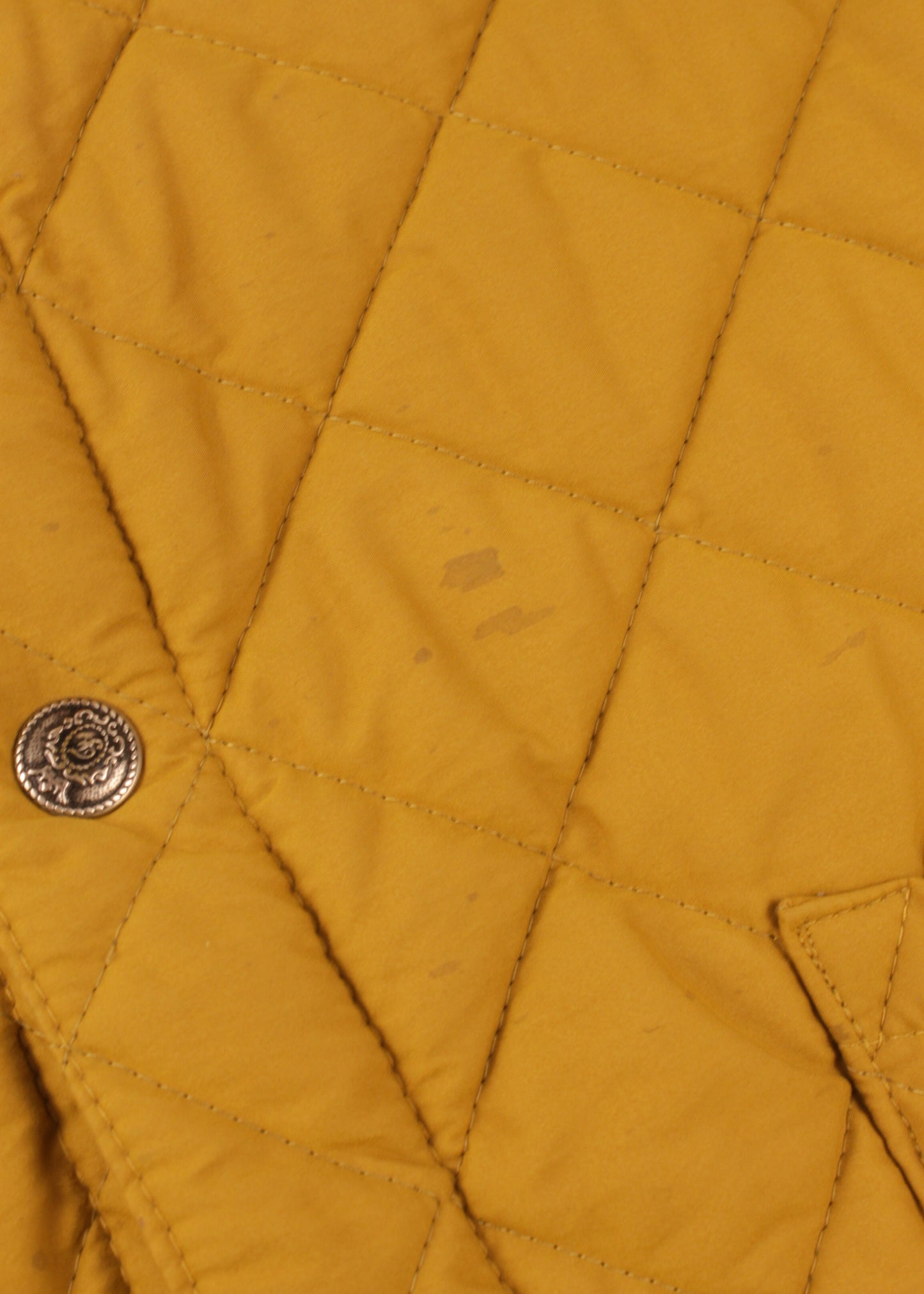 Vintage quilted jacket in mustard